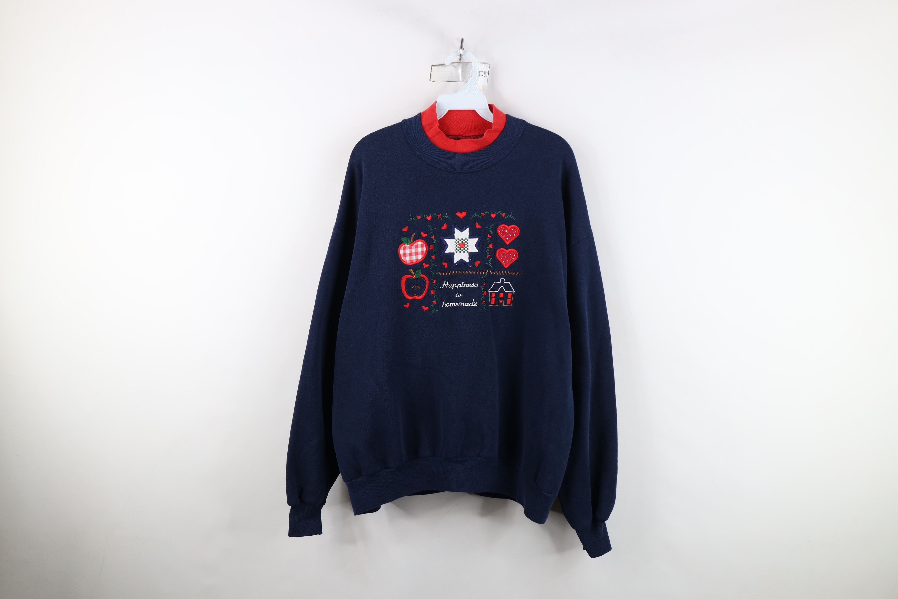 Vintage Vintage 90s Streetwear Country Farmhouse Apple Sweatshirt Size XL / US 12-14 / IT 48-50 - 1 Thumbnail