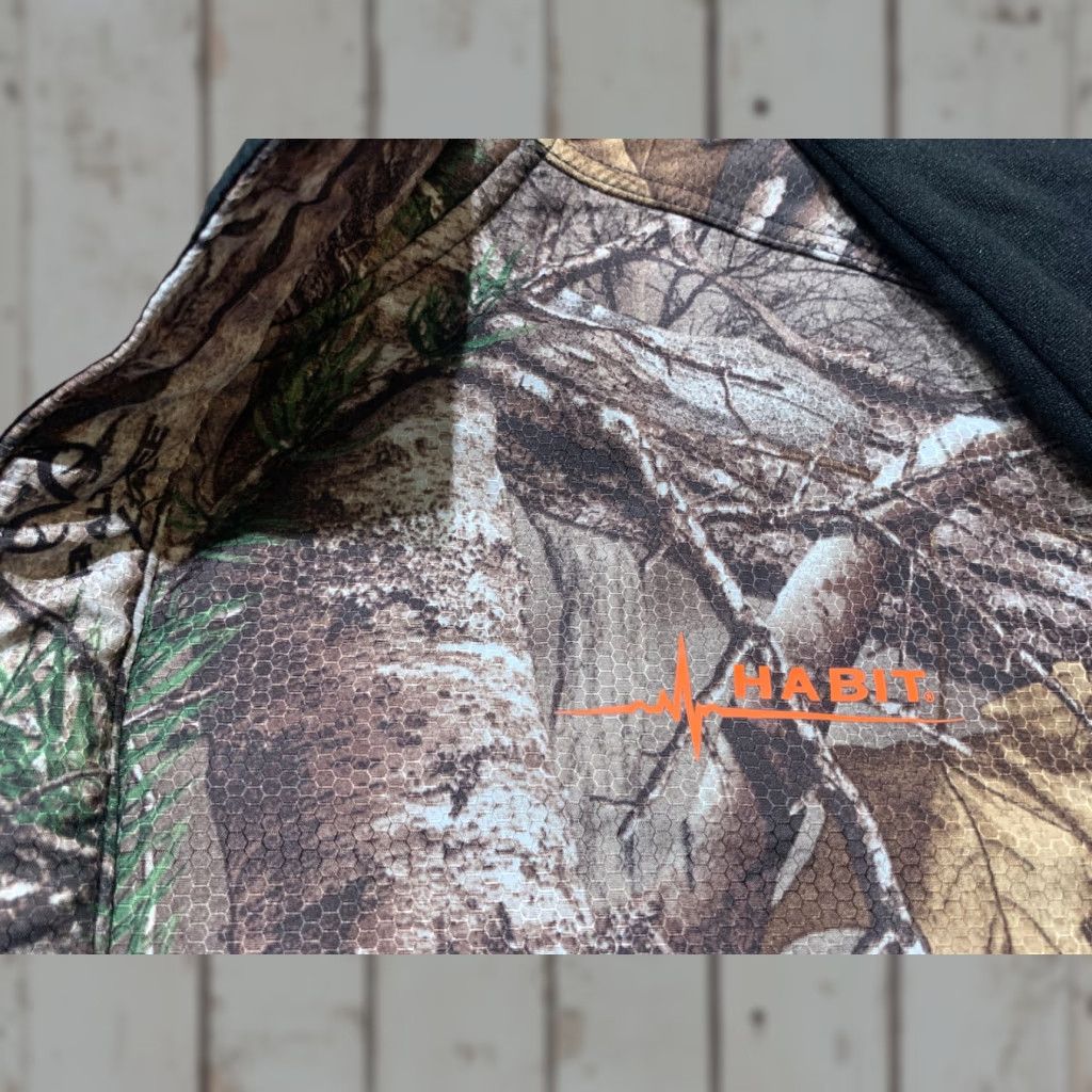Realtree Habit Realtree Camo Jacket Large Brown Fleece Lined 1/2 Zip Outdoor Men’s Size US L / EU 52-54 / 3 - 1 Thumbnail