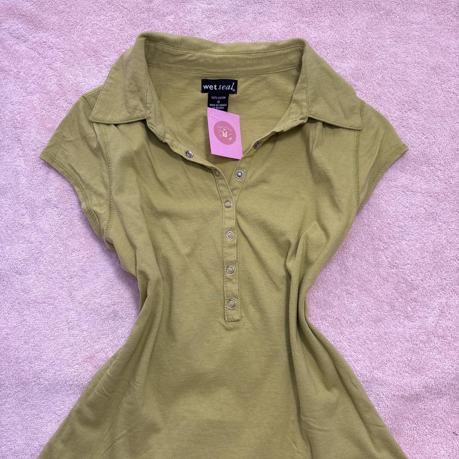 Other y2k wet seal henley blouse top Size M / US 6-8 / IT 42-44 - 2 Thumbnail
