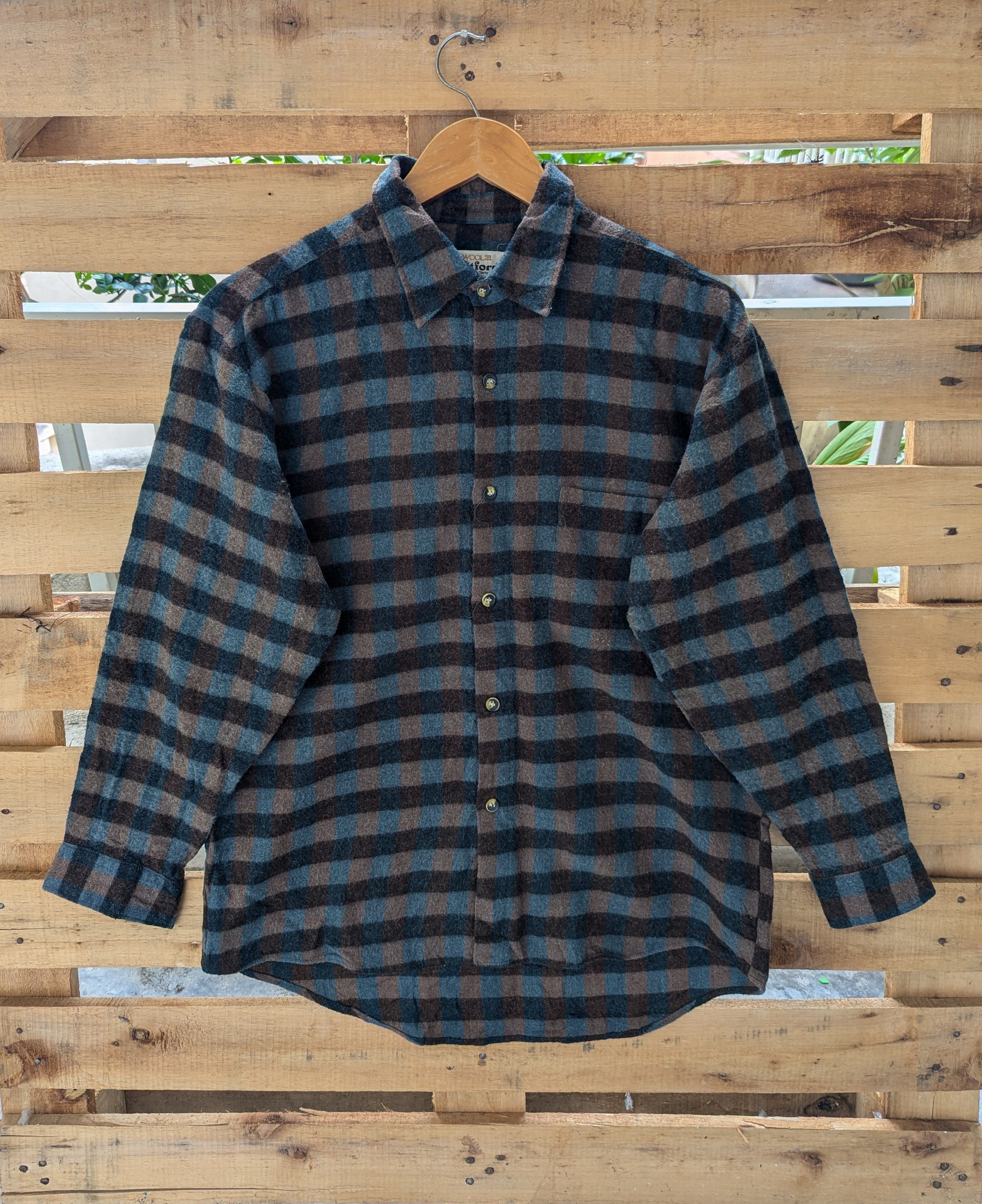 Other Vintage Witford Wool Flannel Shirt Button Ups Size US XL / EU 56 / 4 - 1 Thumbnail