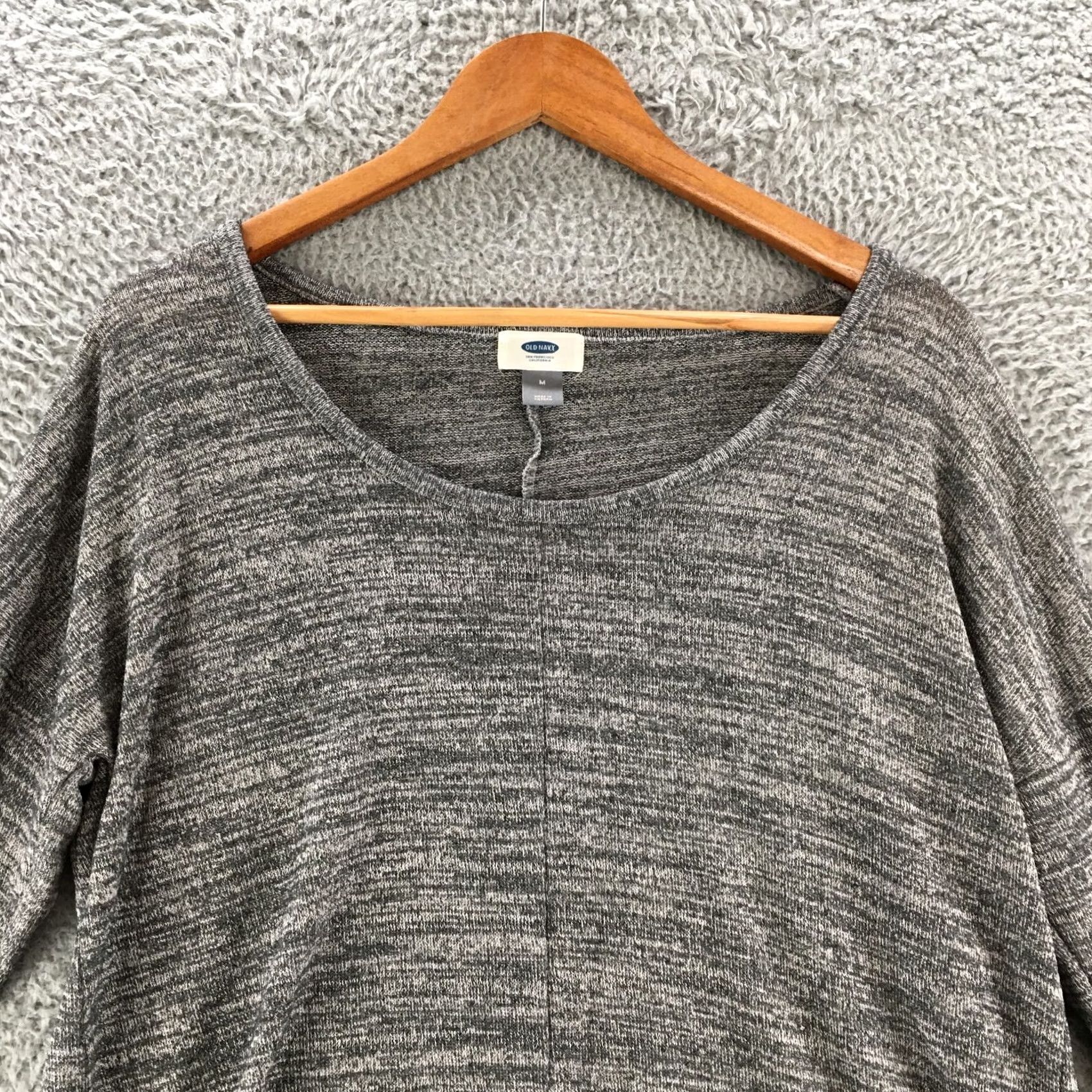 Old Navy Old Navy Pullover Sweater Women’s Medium Gray Roundneck Long Sleeve Casual Knit Pullover Size M / US 6-8 / IT 42-44 - 2 Thumbnail