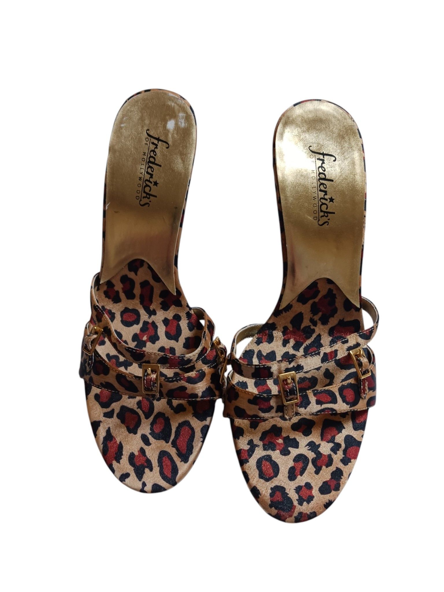 Other Vintage Frederick's of Hollywood Leopard Stiletto Heels Size US 8 / IT 38 - 3 Thumbnail