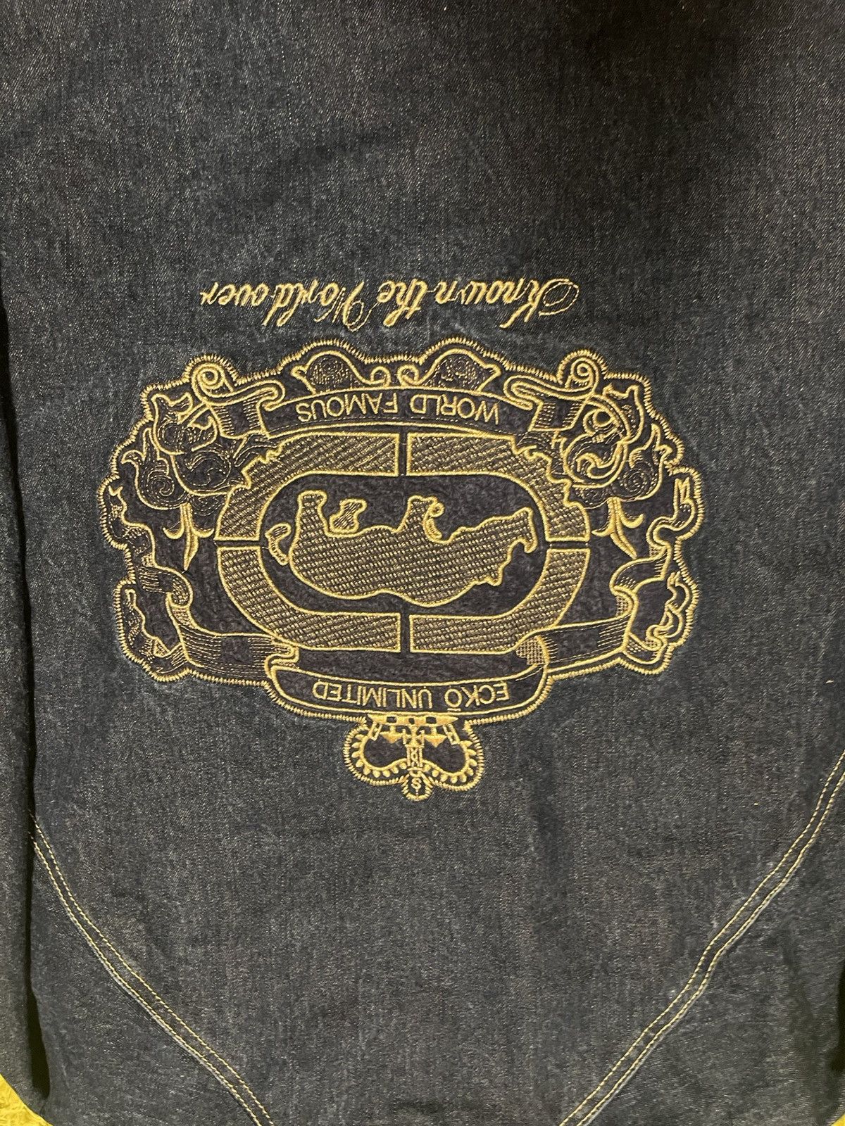 Ecko Unltd. Ecko Unlimited Denim Quarter-zip Jacket Size US M / EU 48-50 / 2 - 7 Thumbnail