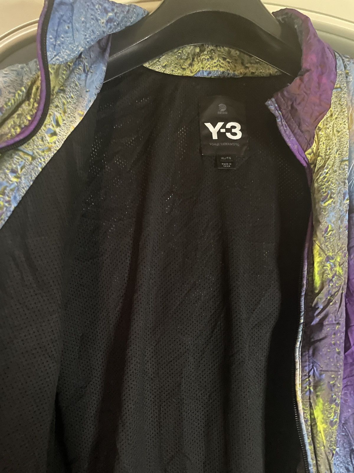 Adidas × Y-3 × Yohji Yamamoto Y-3 by Yohji Yamamoto Multicolor Printed Windbreaker Jacket Size US L / EU 52-54 / 3 - 9 Thumbnail