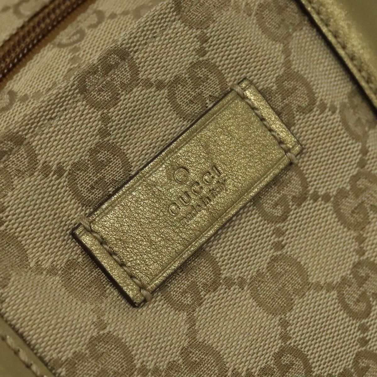 Gucci GUCCI GG Canvas Sherry Line Tote Bag Beige Pink Gold Size ONE SIZE - 14 Thumbnail