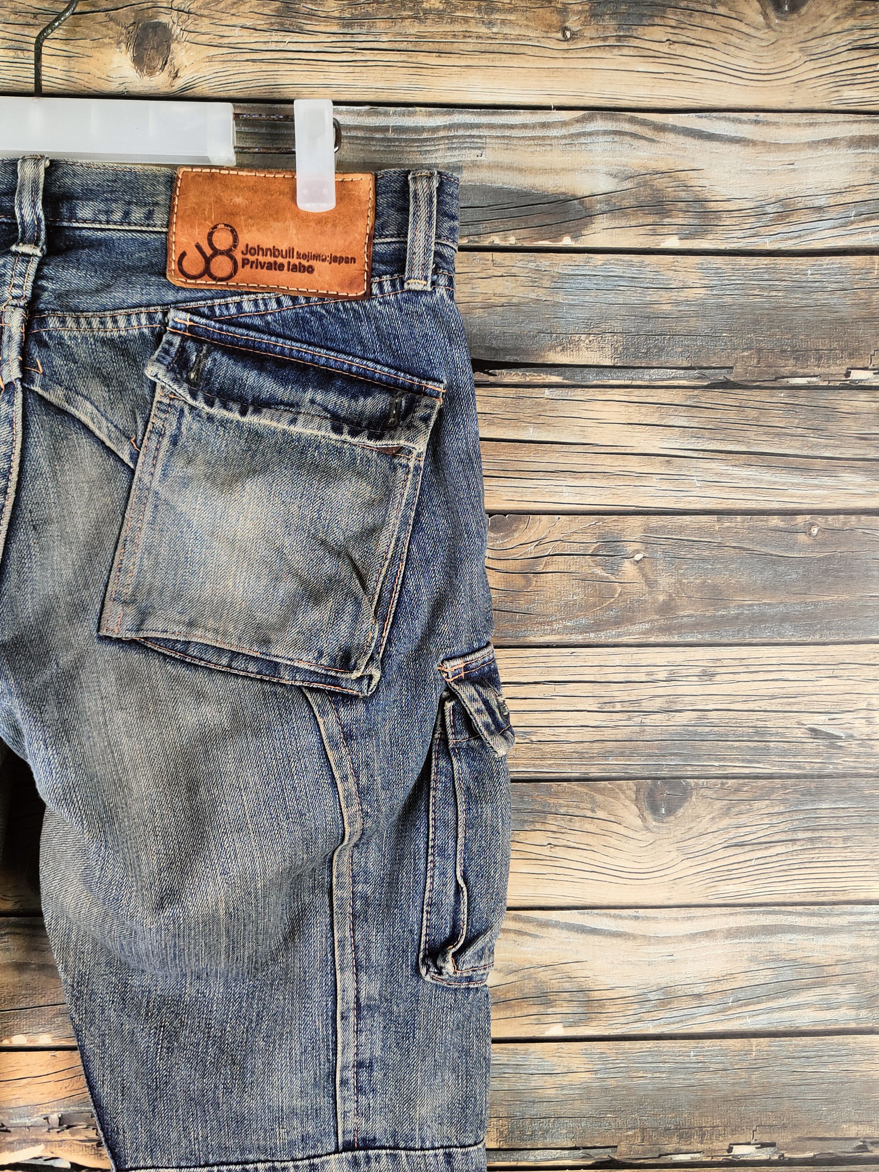 Johnbull DL Johnbull Blue Distressed Ripped Jeans #46-896 Size US 33 - 10 Thumbnail