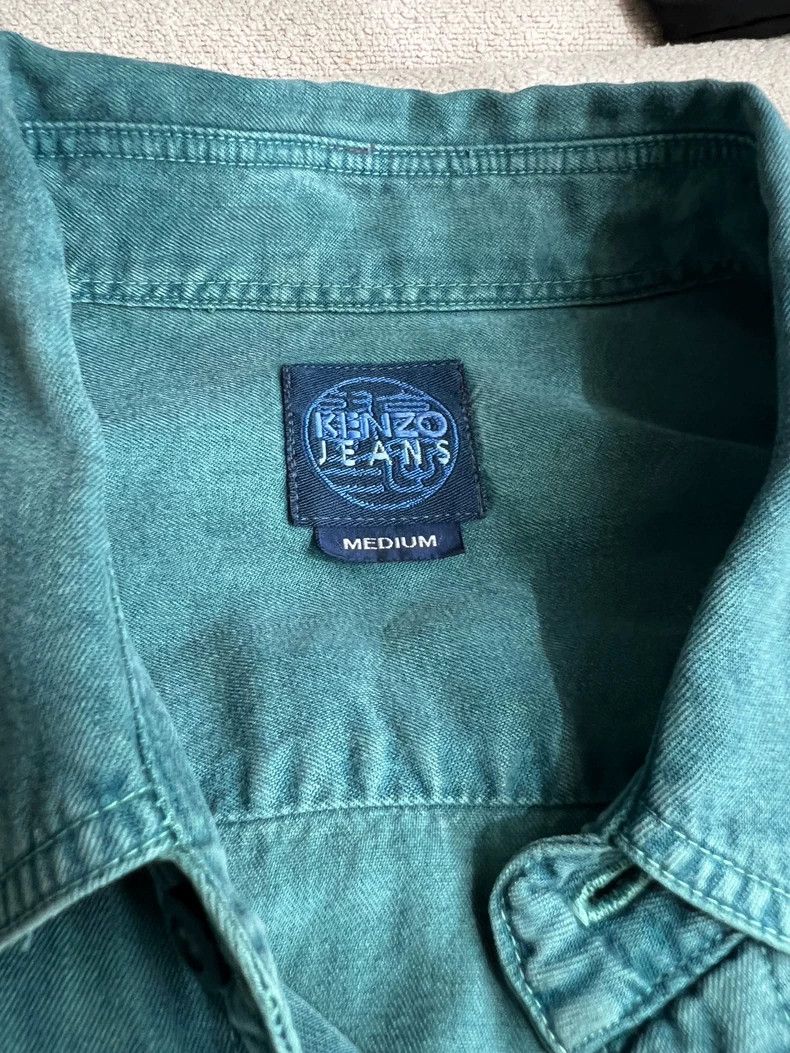 Kenzo KENZO Embroidered denim spring/autumn neutral vintage shir Size M / US 6-8 / IT 42-44 - 4 Thumbnail