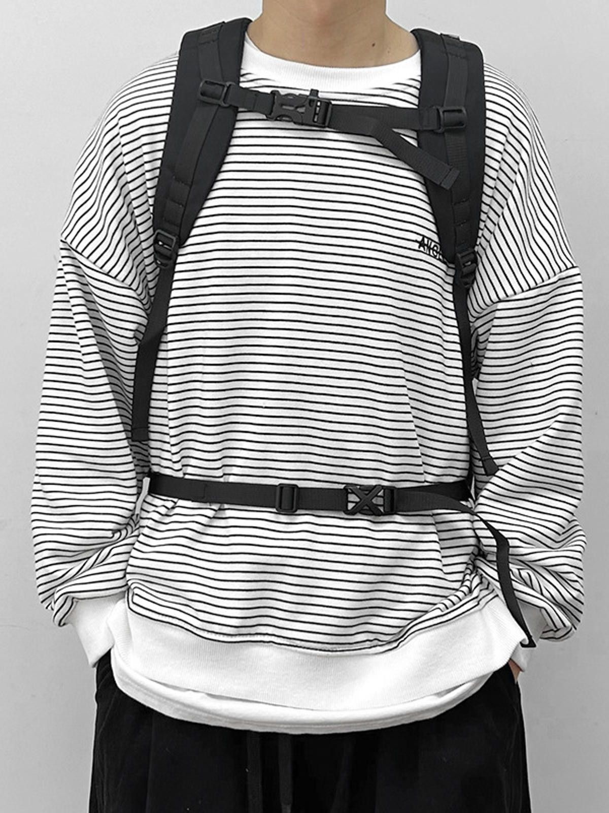 Other Sleek Black Roll-Top Backpack Size ONE SIZE - 4 Thumbnail