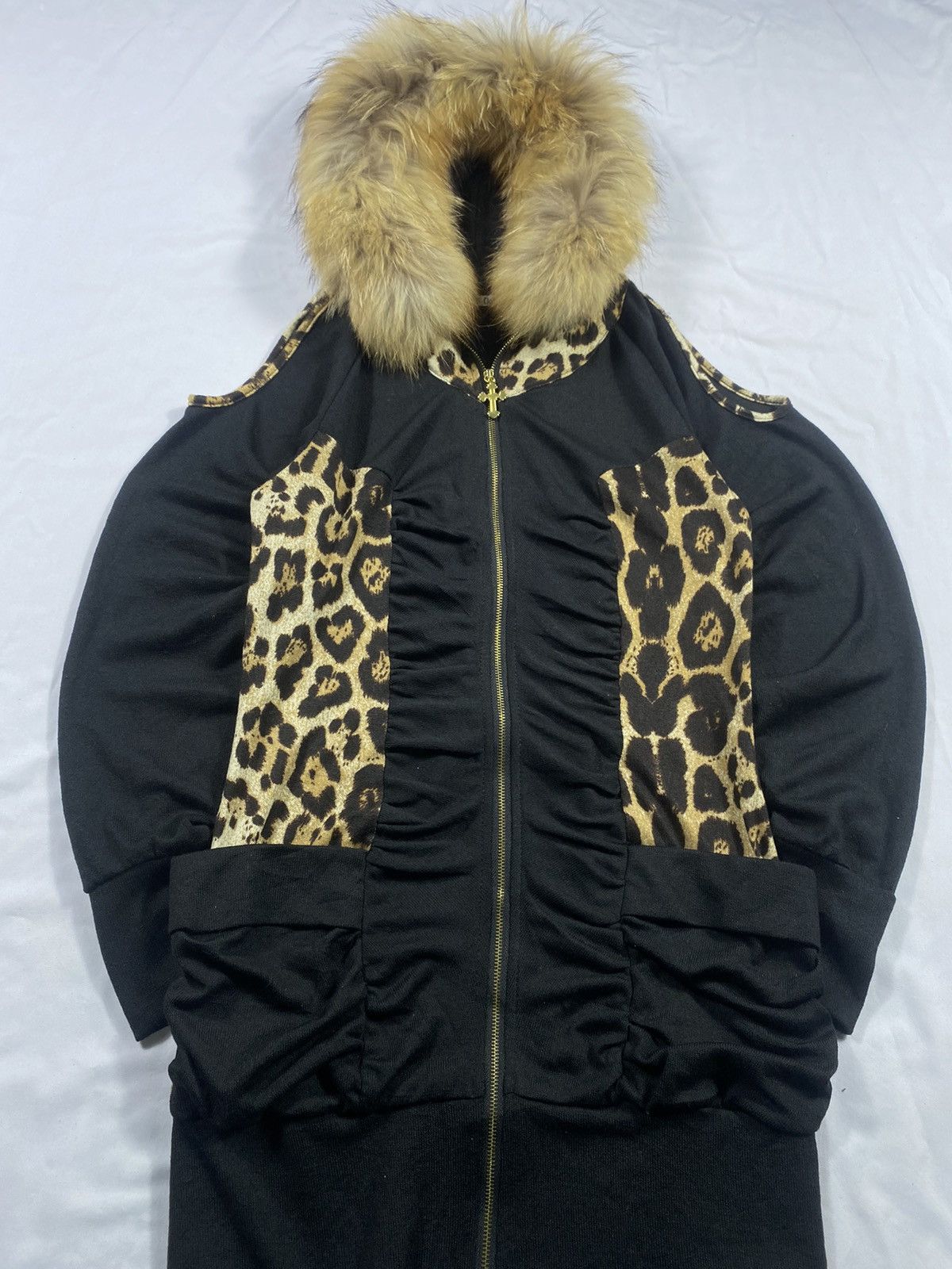 Japanese Brand Japanese ReMix Leopart Fur zip Hoodie Lgb Style Size US S / EU 44-46 / 1 - 3 Thumbnail