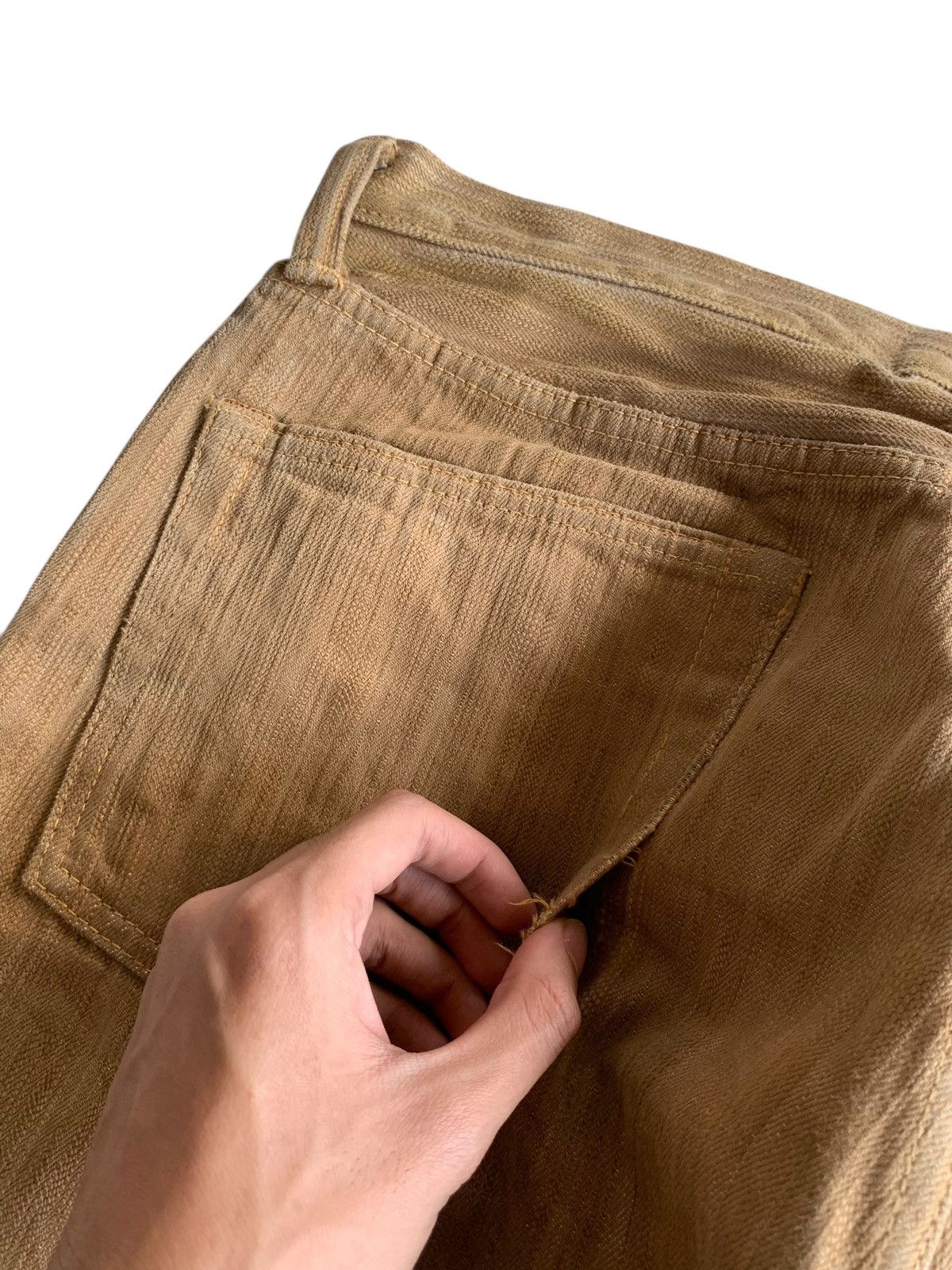 Kapital RARE ETERNAL SELVEDGE BUTTON FLY JAPANESE DENIM Size US 33 - 18 Thumbnail