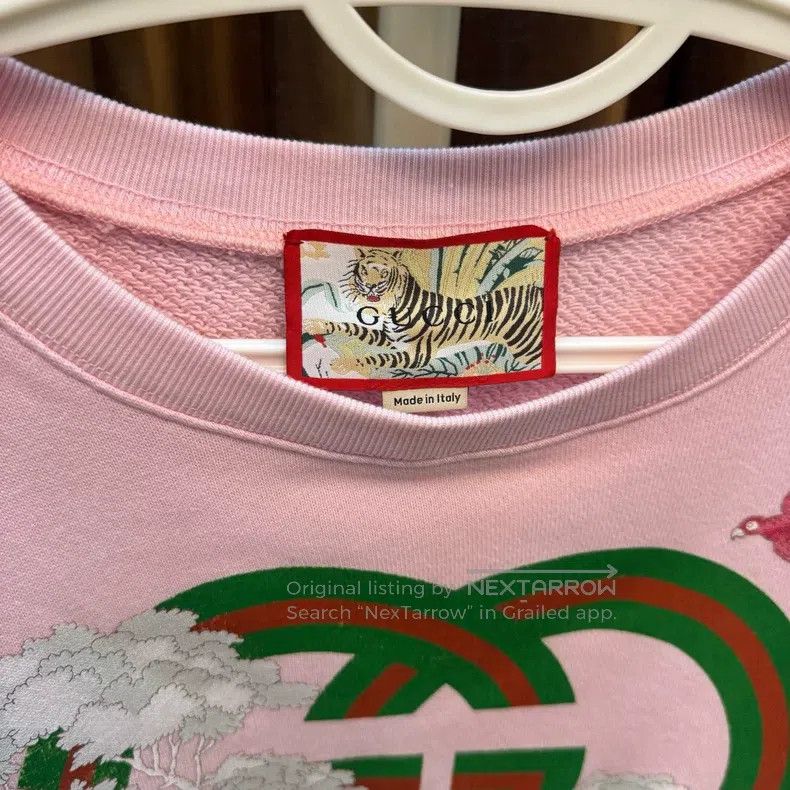 Gucci Gucci 22FW Tiger Year Limited Cherry Pink Sweatshirt Size M / US 6-8 / IT 42-44 - 2 Thumbnail