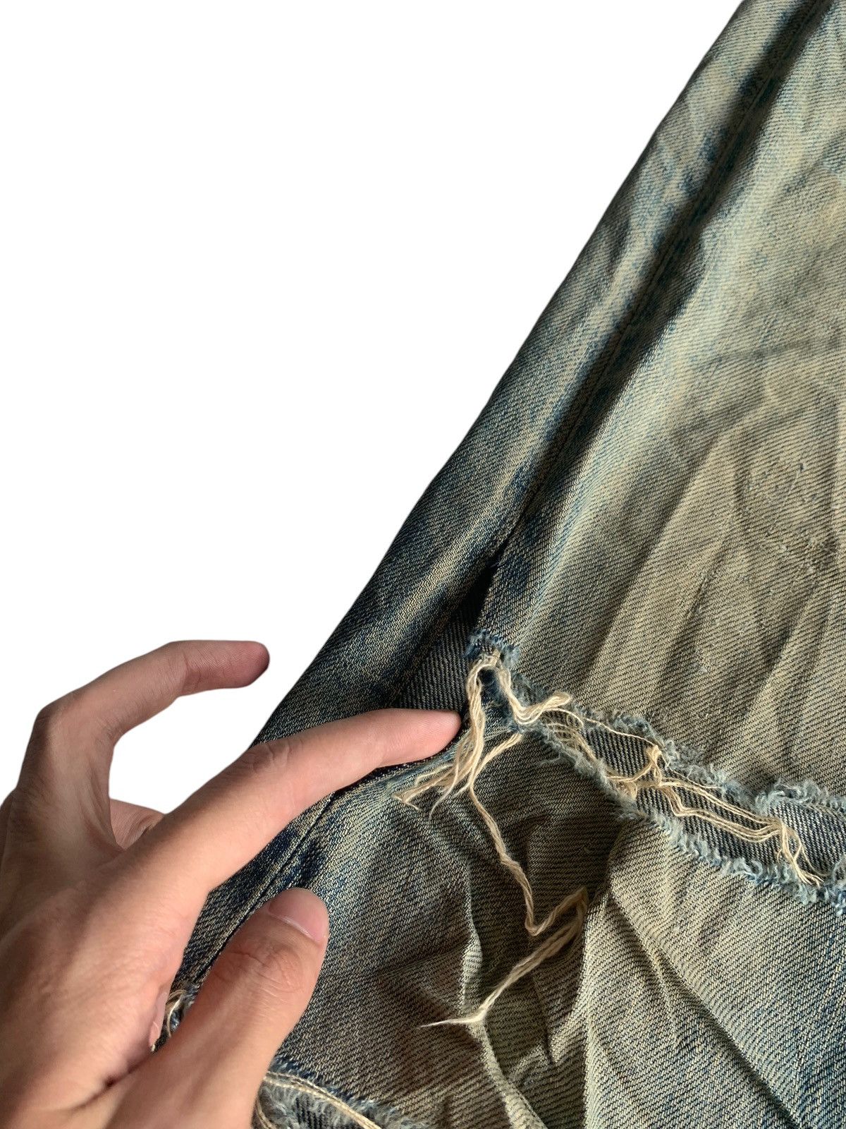 Japanese Brand × Jean Vintage Acoustic Japanese Rare Selvedge Distressed Denim Size US 31 - 16 Thumbnail