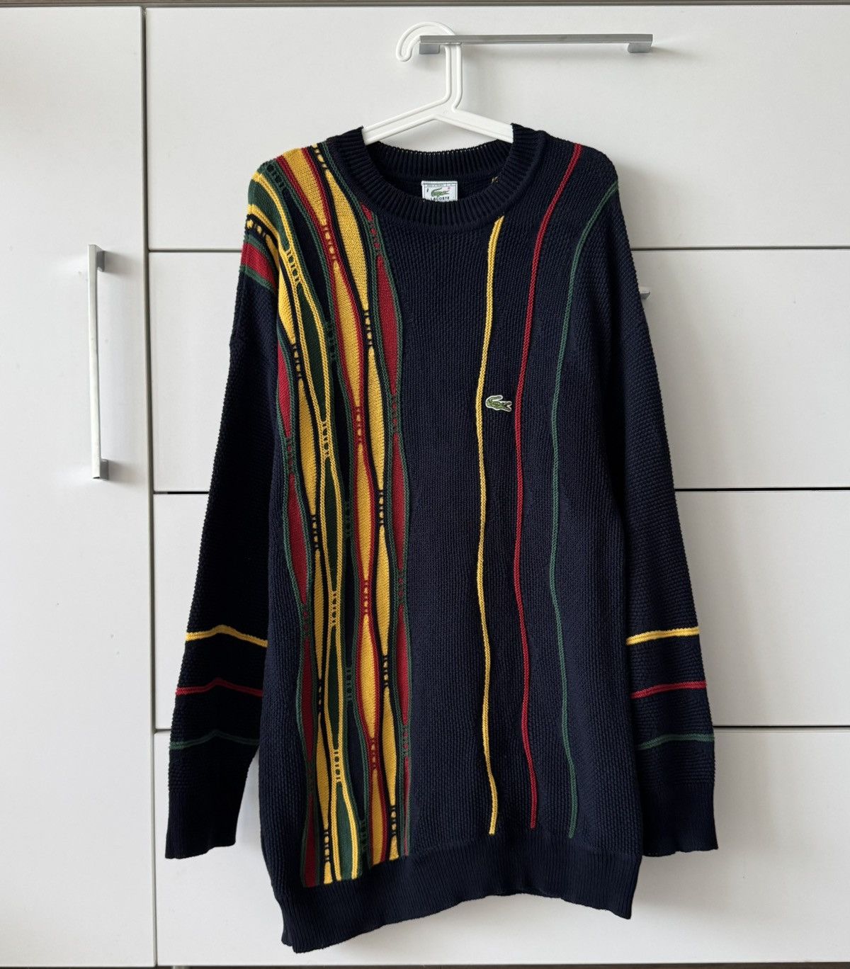 Lacoste Vintage Lacoste Made in France Knit Sweater – Coogi Style Size US L / EU 52-54 / 3 - 2 Thumbnail