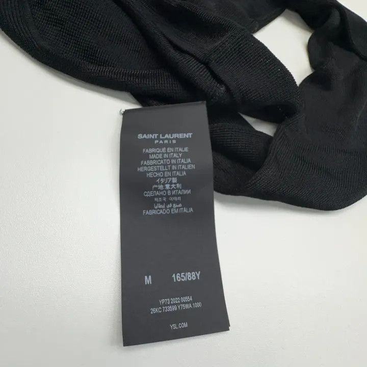 Saint Laurent Paris Saint Laurent Black Long Sleeve Knit Top -2507 Size M / US 6-8 / IT 42-44 - 4 Thumbnail