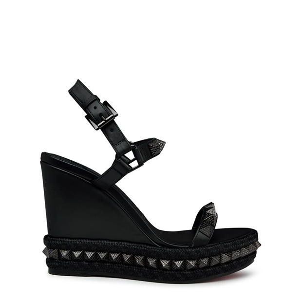 Christian Louboutin Pyraclou 110mm Espadrilles Size US 7 / IT 37 - 1 Thumbnail