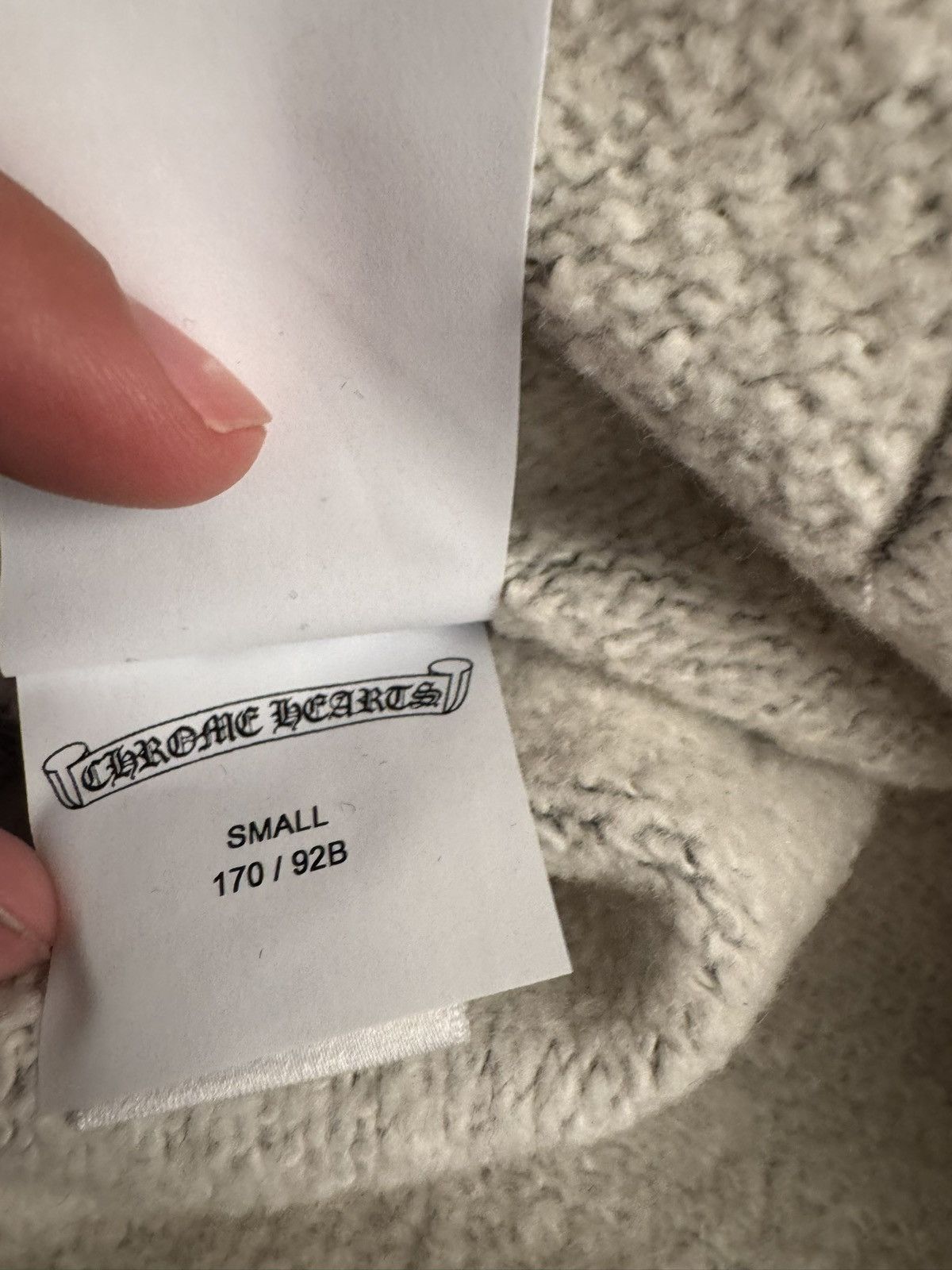 Chrome Hearts Chrome Hearts Paper Jam Cross Hoodie 'Heather Grey' Size US S / EU 44-46 / 1 - 10 Thumbnail