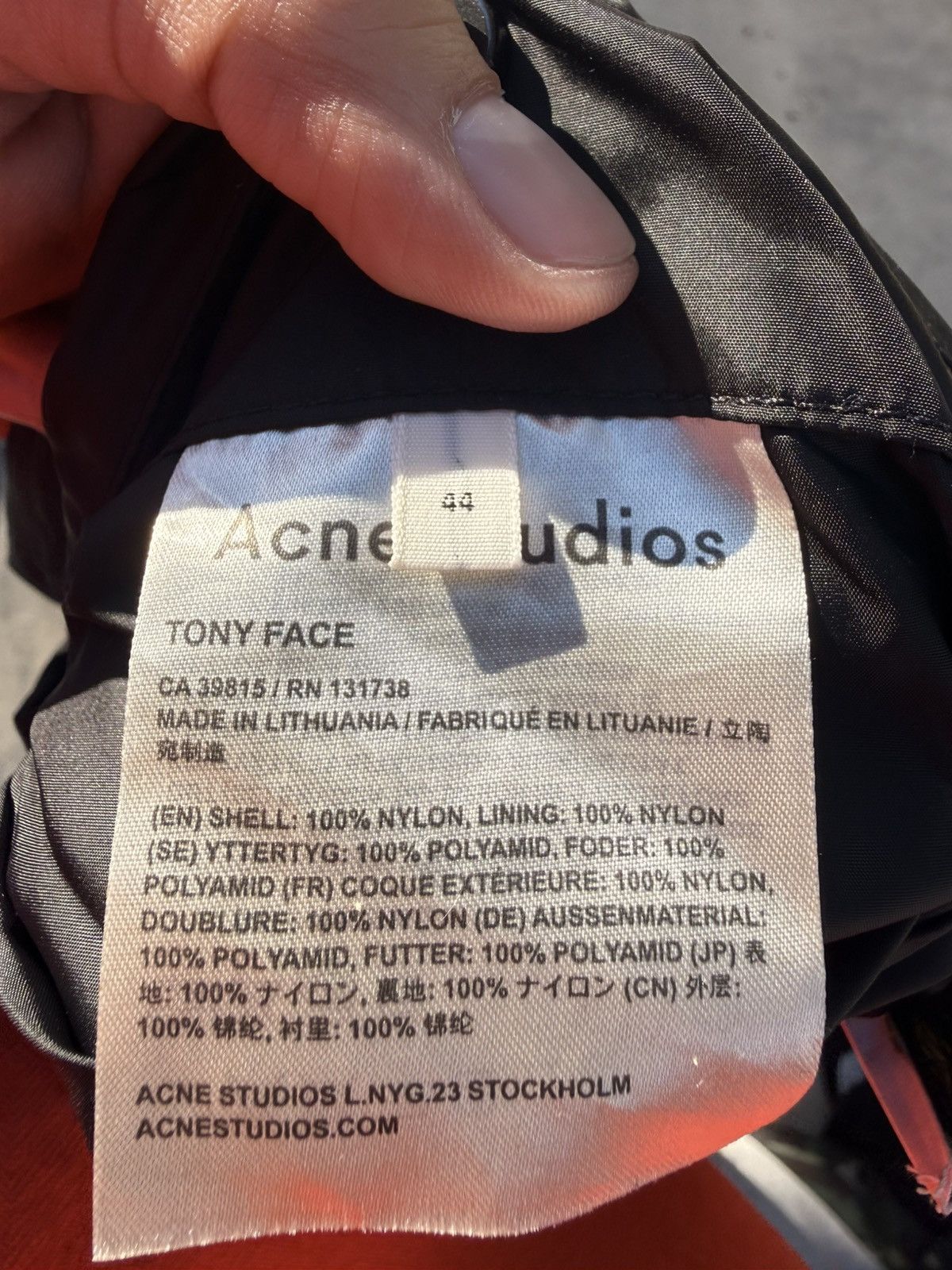 Acne Studios Acne studios Tony Face Windbreaker Coach Jacket size small Size US S / EU 44-46 / 1 - 7 Thumbnail