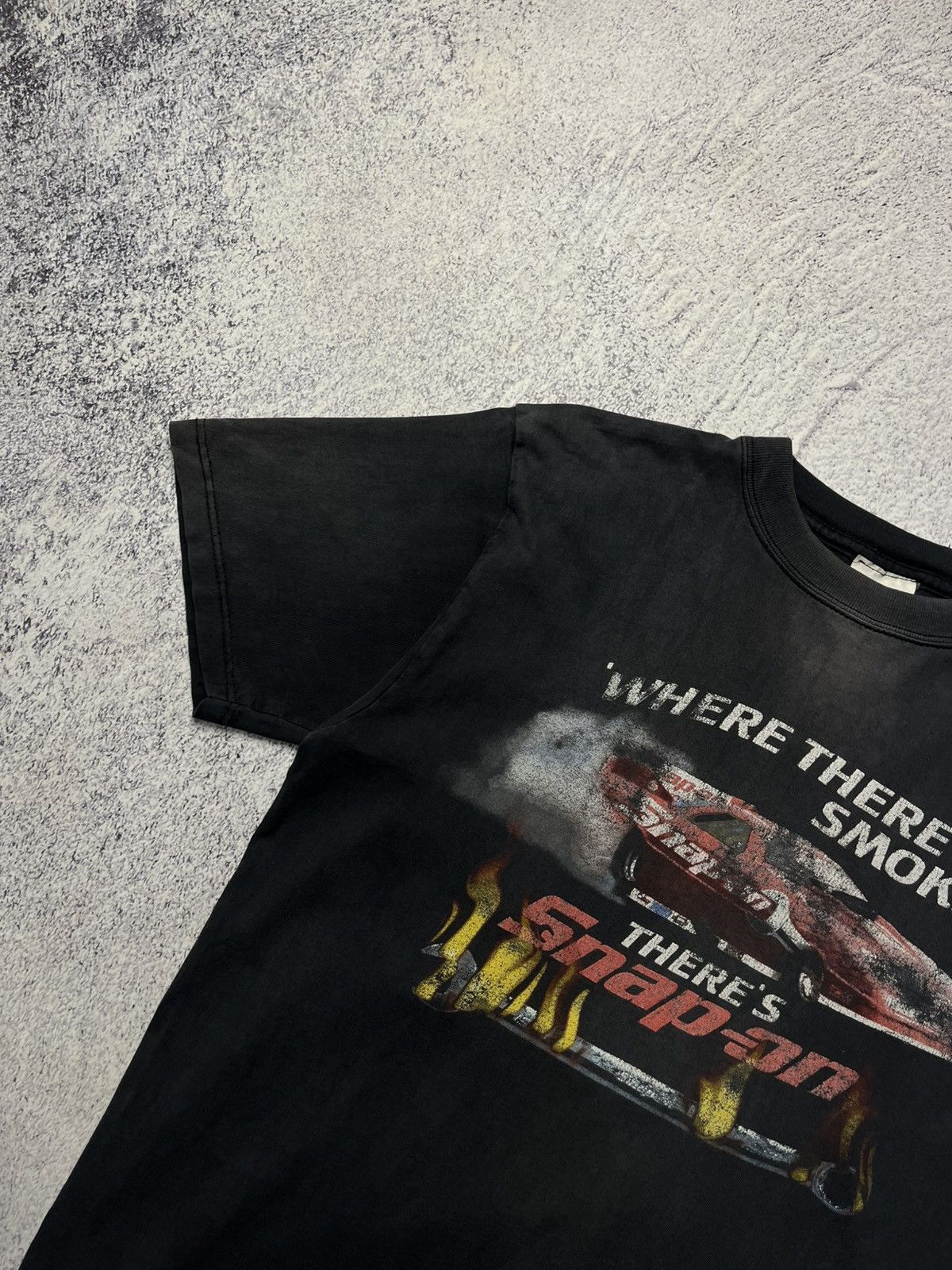Vintage Rare Vintage SNAP ON T-Shirt Where There’s Smoke Size US L / EU 52-54 / 3 - 10 Thumbnail