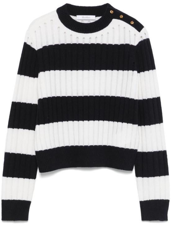 Max Mara MAX MARA Women Sweater 11361111600 019 White Size S / US 4 / IT 40 - 1 Thumbnail
