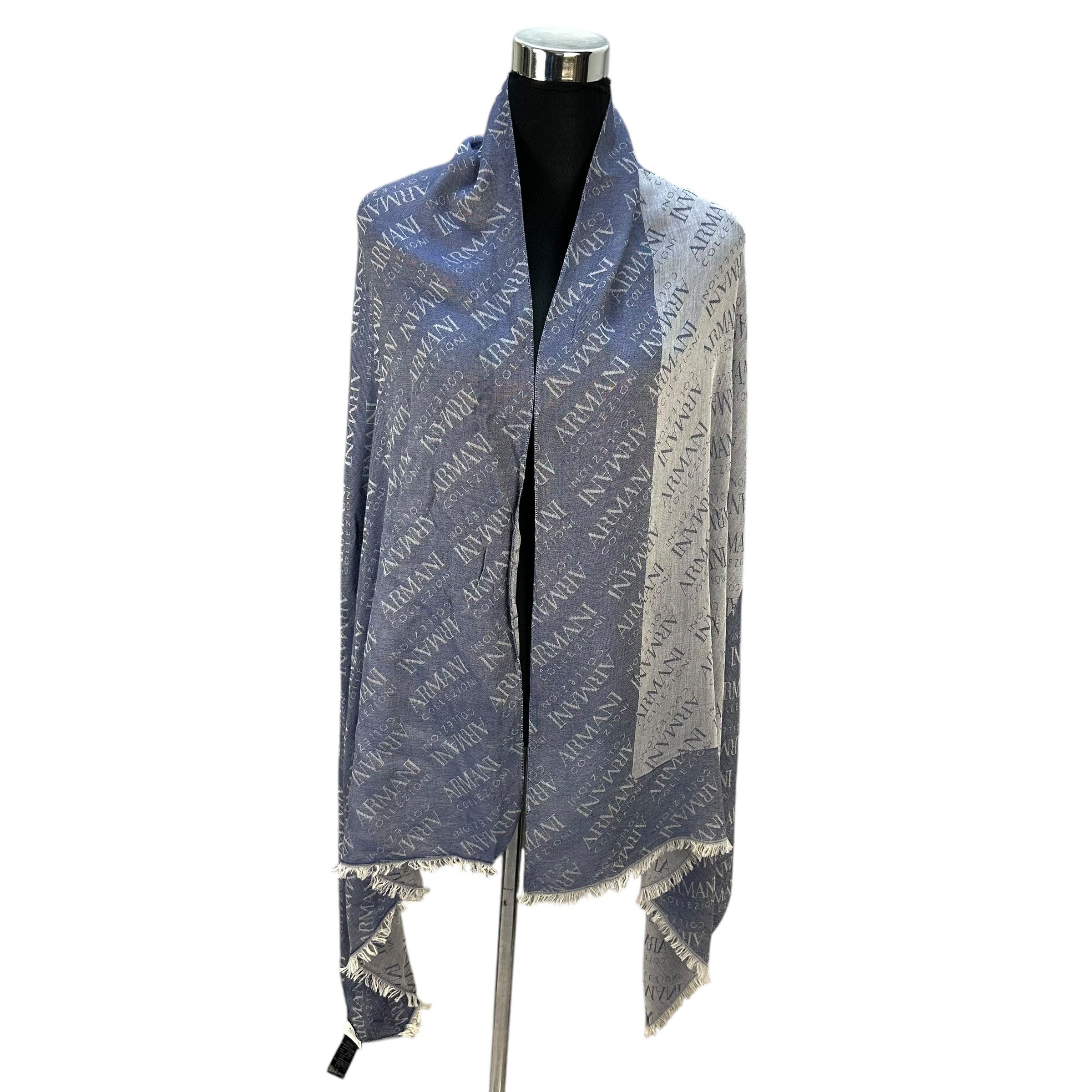 Armani Collezioni ARMANI COLLEZIONI All Over Logo Scarf #A76-1824 Size ONE SIZE - 1 Thumbnail