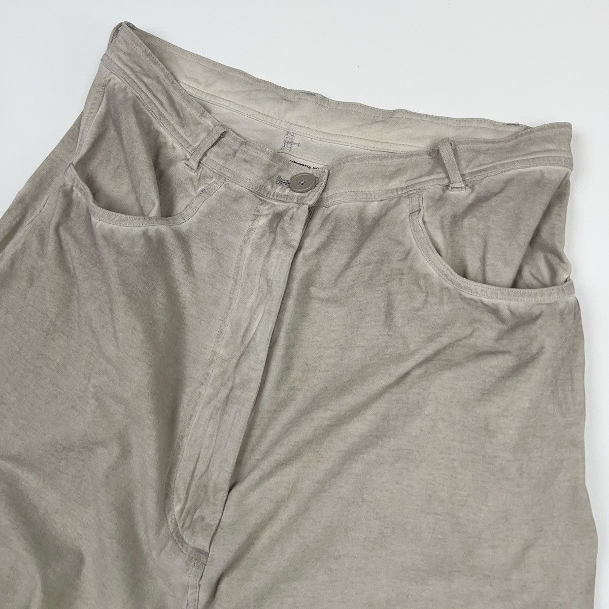 Rundholz Rundholz Stone Washed Grey Trousers Crotch Pants Wide Drop Size 26" / US 2 / IT 38 - 8 Thumbnail