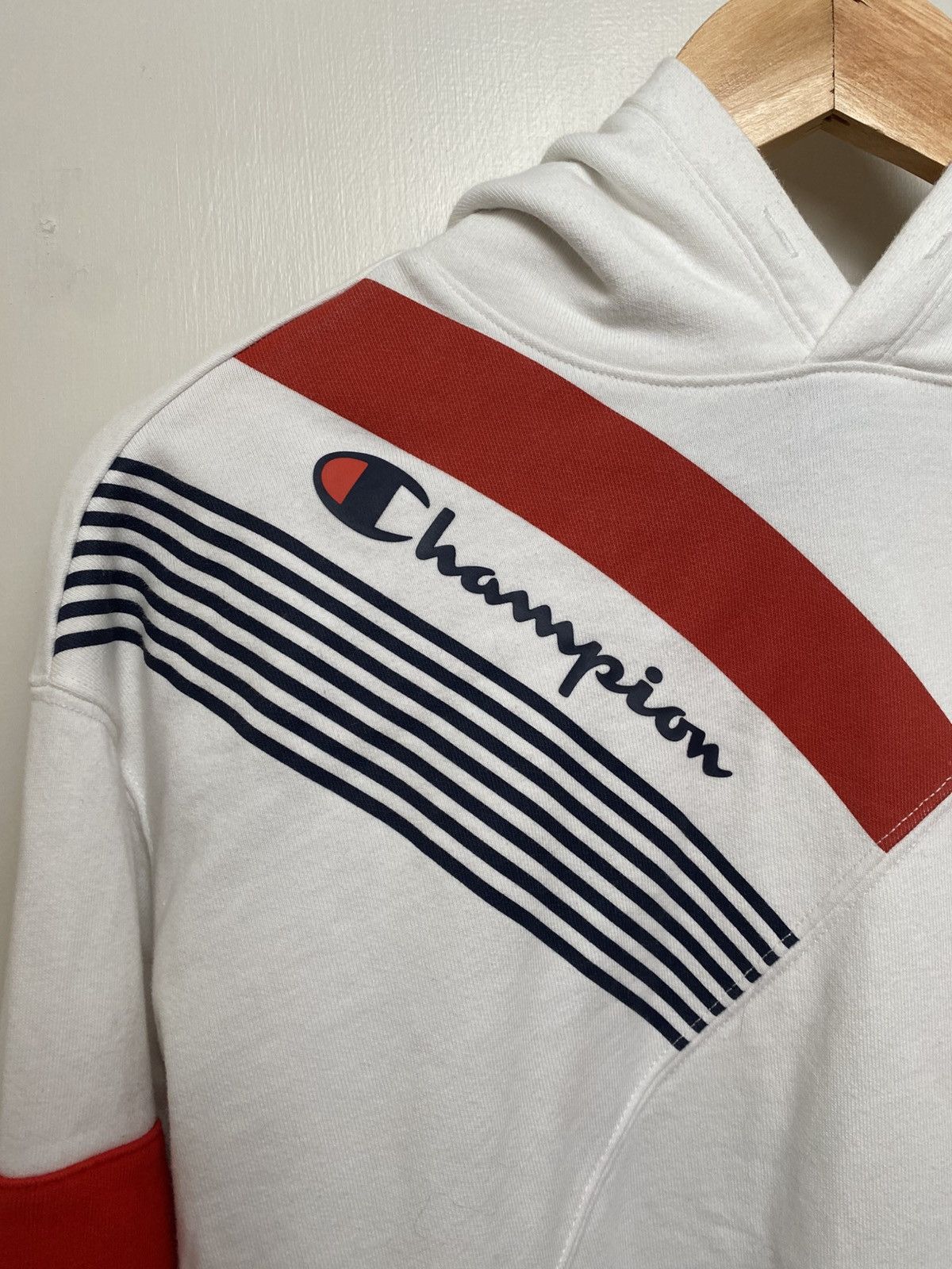 Champion Champion Vintage White Hoodie Size US S / EU 44-46 / 1 - 3 Thumbnail