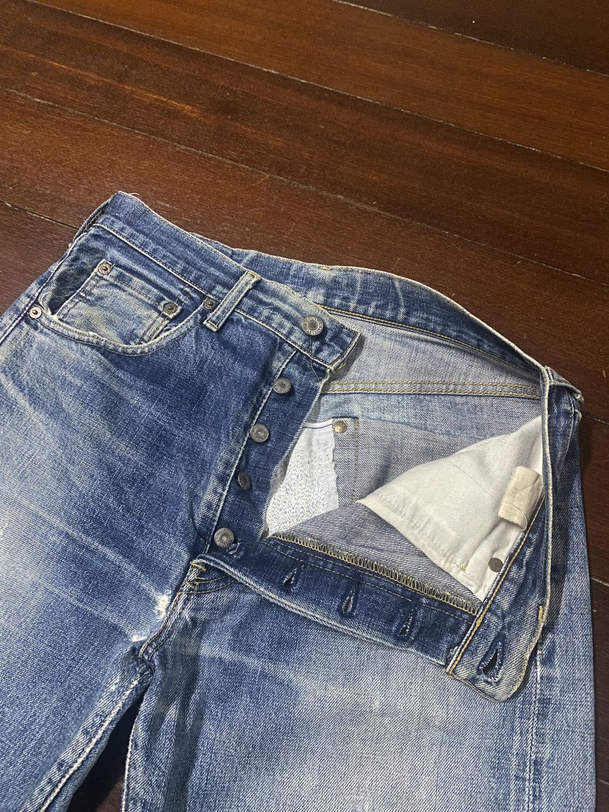 Levi's Vintage Redline Levi's Big E 503B LVC rework distressed Size US 32 / EU 48 - 7 Thumbnail
