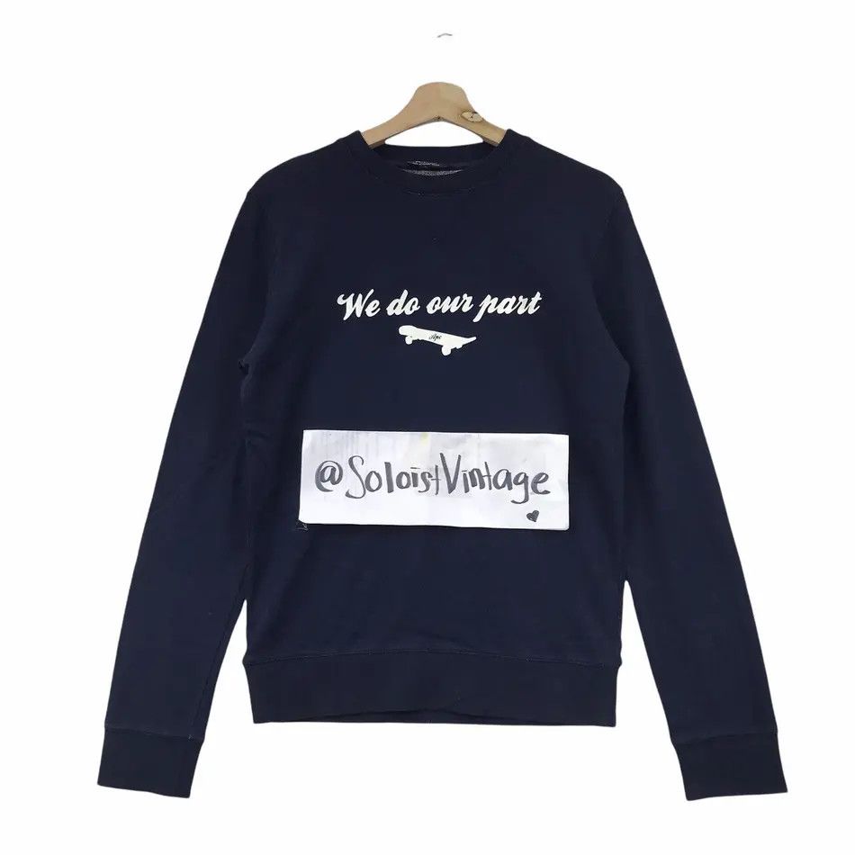 A.P.C. APC We Do Our Part Skateboard France Designer Sweatshirt Size US S / EU 44-46 / 1 - 1 Thumbnail