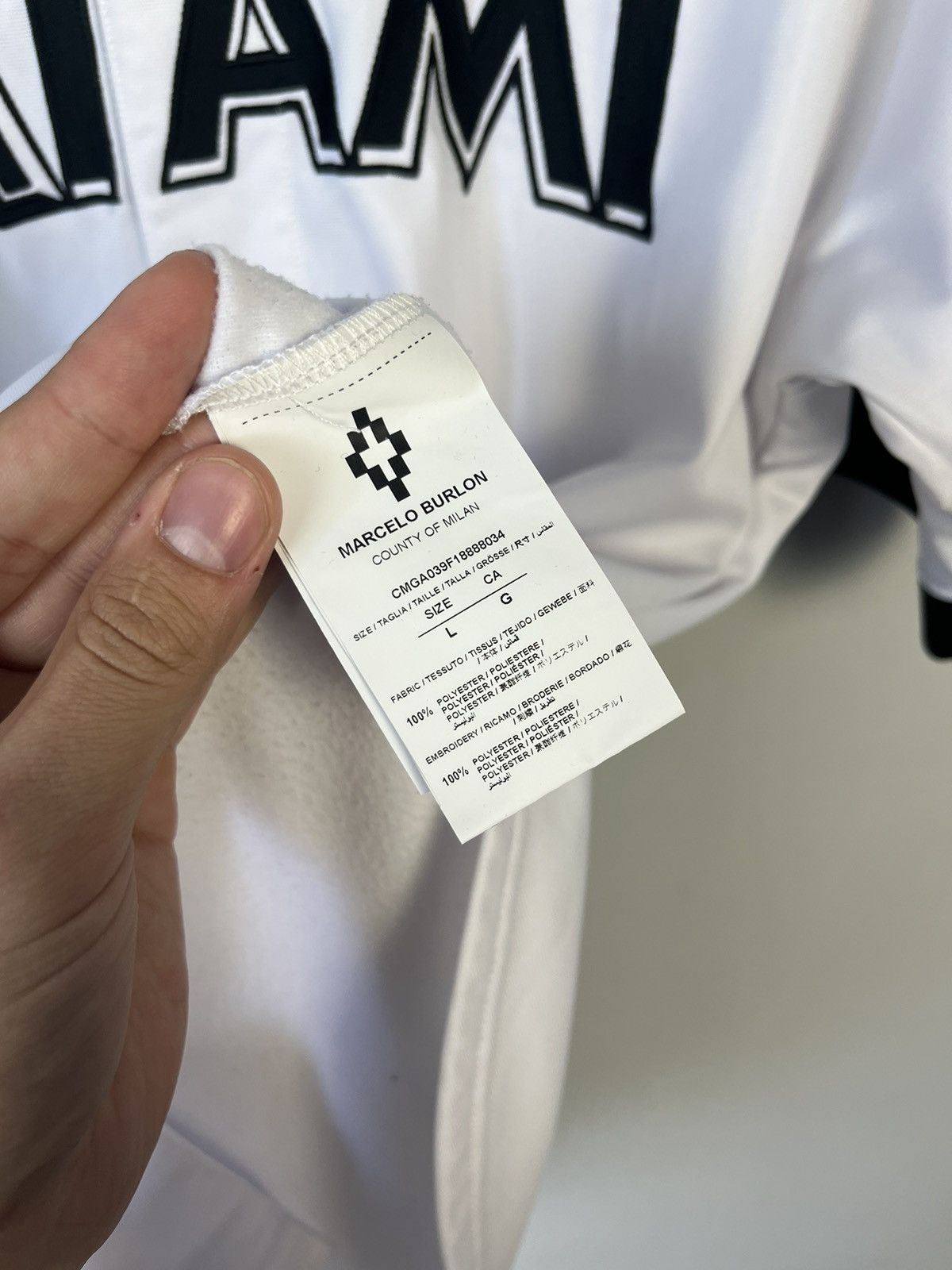 Marcelo Burlon Marcelo Burlon Miami Marlins Jersey Made in Portugal Size US L / EU 52-54 / 3 - 9 Thumbnail