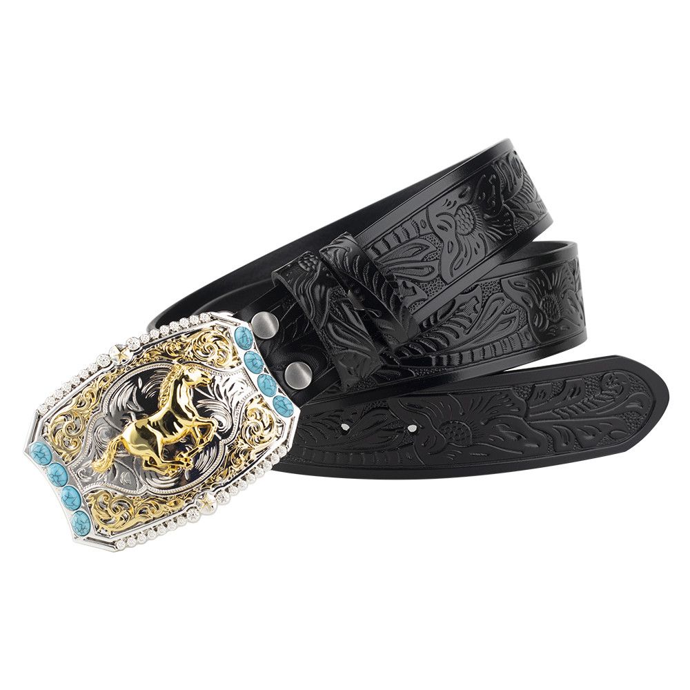 Designer Punk Vintage Belt Riveted Belts Menswear Accessories Size ONE SIZE - 2 Thumbnail