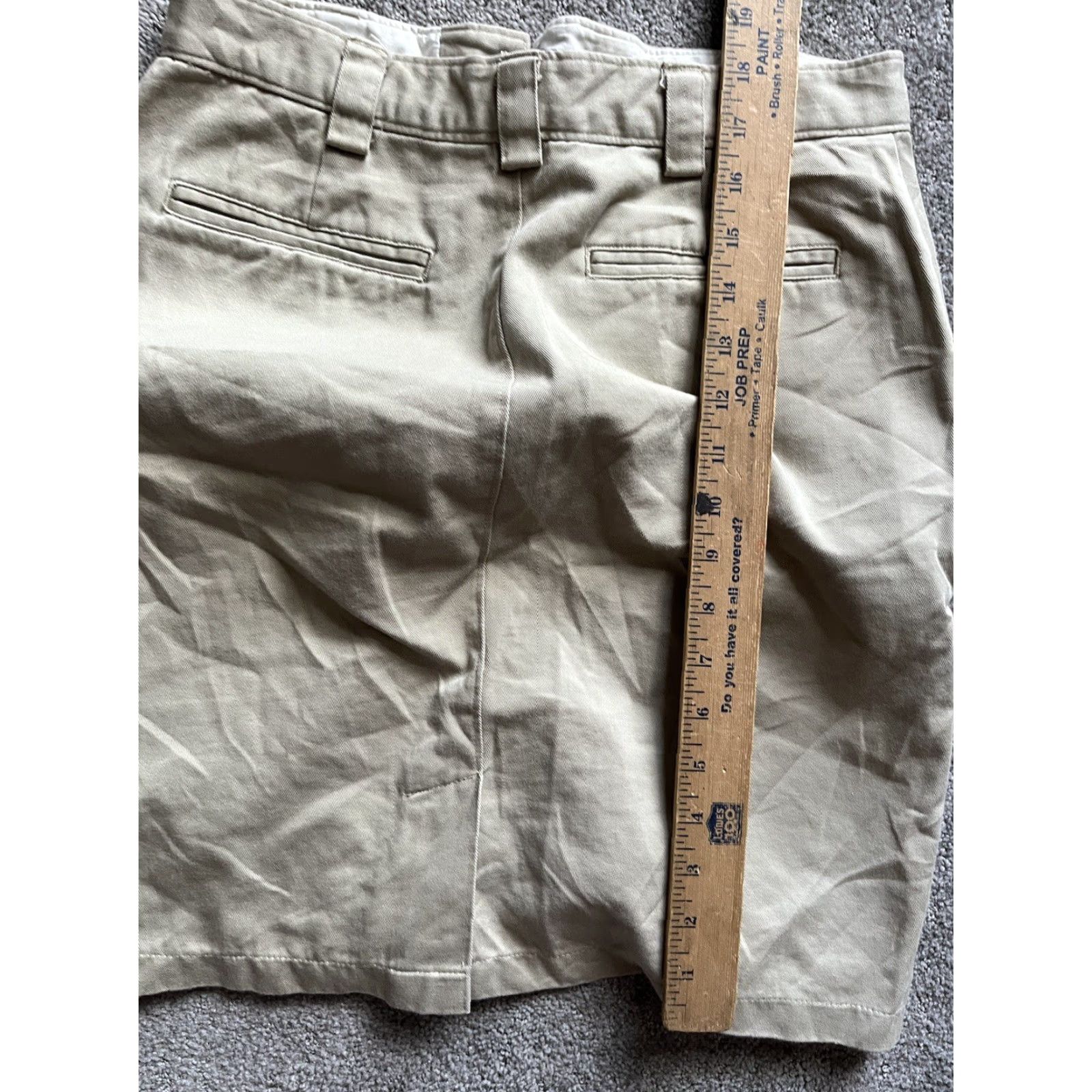 Gap Gap Stretch Beige 100% cotton Women skirt 2 Y2K Size 26" / US 2 / IT 38 - 4 Thumbnail