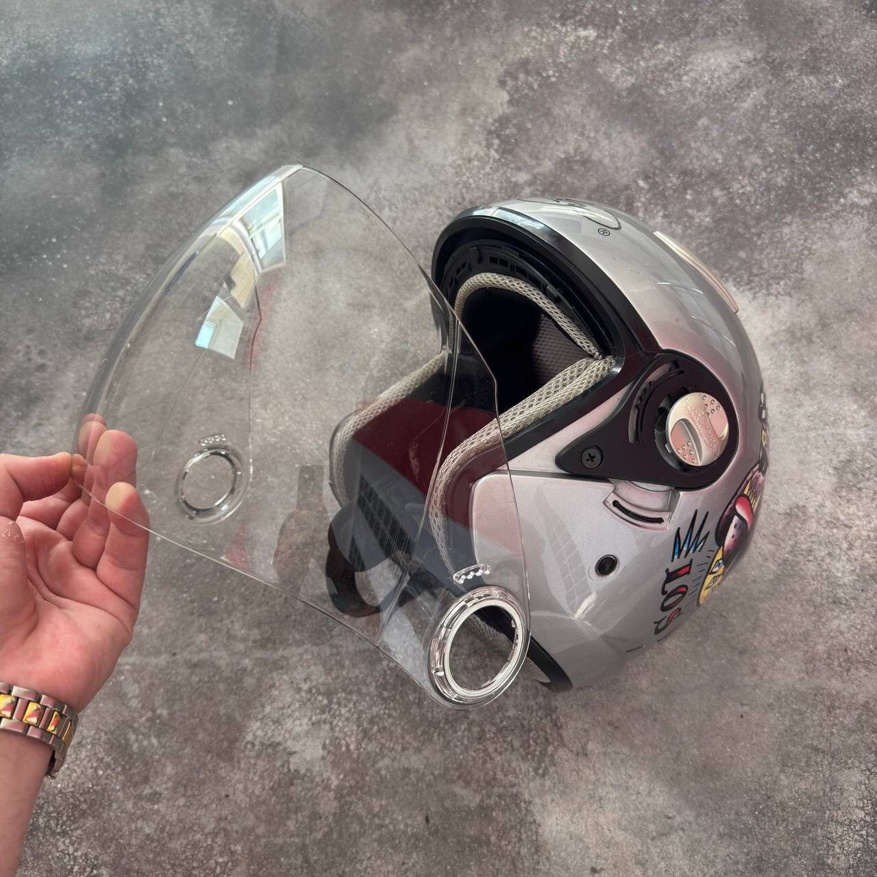 Ed Hardy Ed Hardy by Christian Audigier Vintage Motorcycle Helmet Size ONE SIZE - 10 Thumbnail