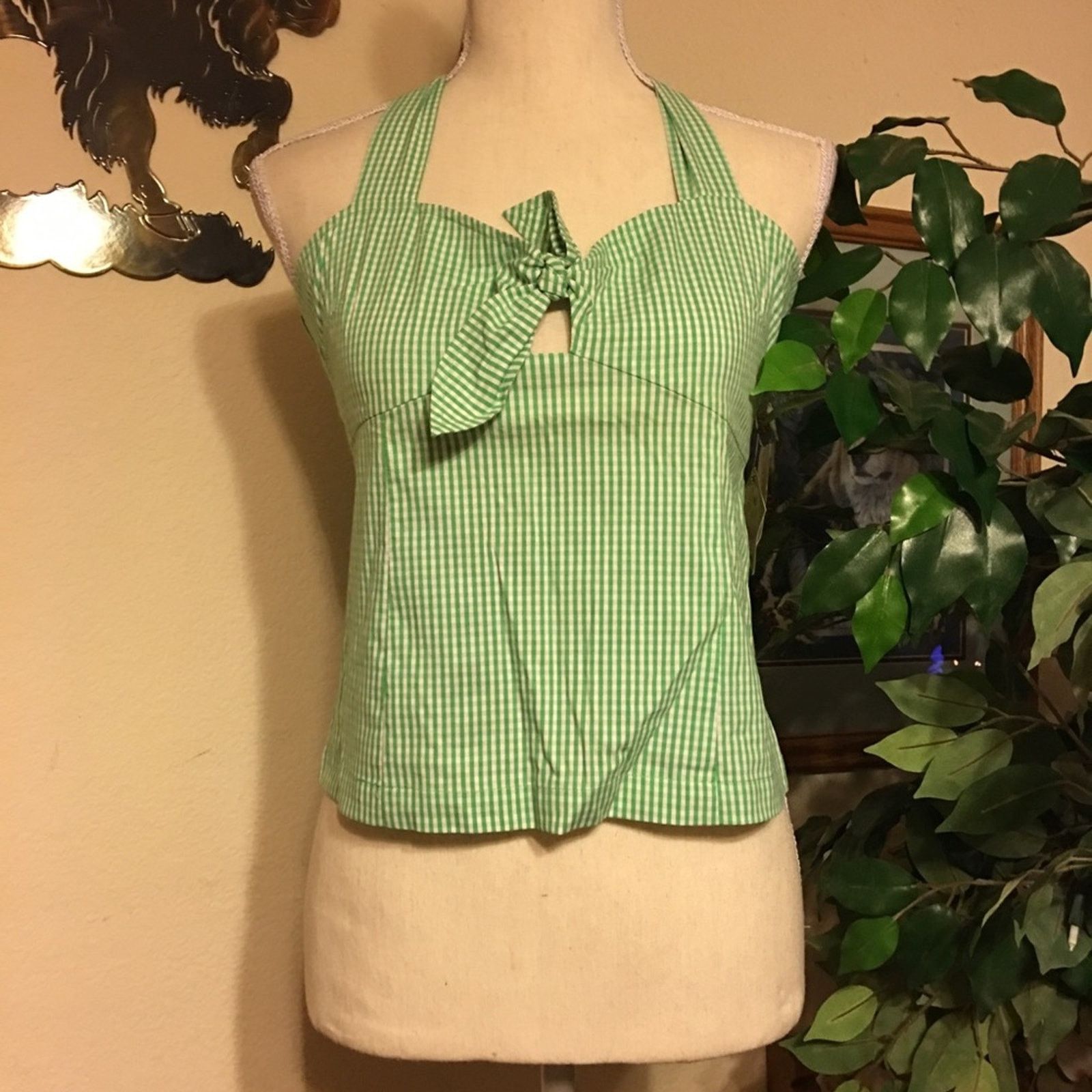 Other Kenzie Girl green white stripe halter NWT S Size S / US 4 / IT 40 - 1 Thumbnail