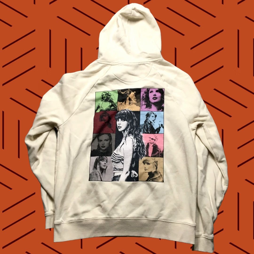Vintage Taylor Swift The Eras Tour Merch Hoodie Adult Small Beige Pullover Size US S / EU 44-46 / 1 - 1 Thumbnail