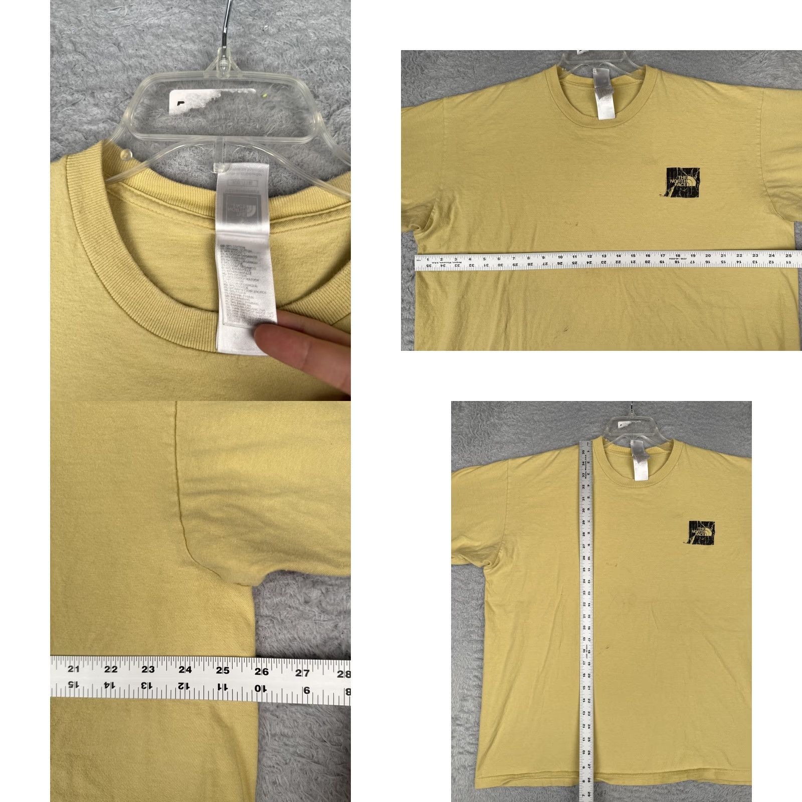 The North Face The North Face Shirt Mens 2XL Yellow Crew Neck Short Sleeve Graphic Tee Logo Size US XXL / EU 58 / 5 - 8 Thumbnail