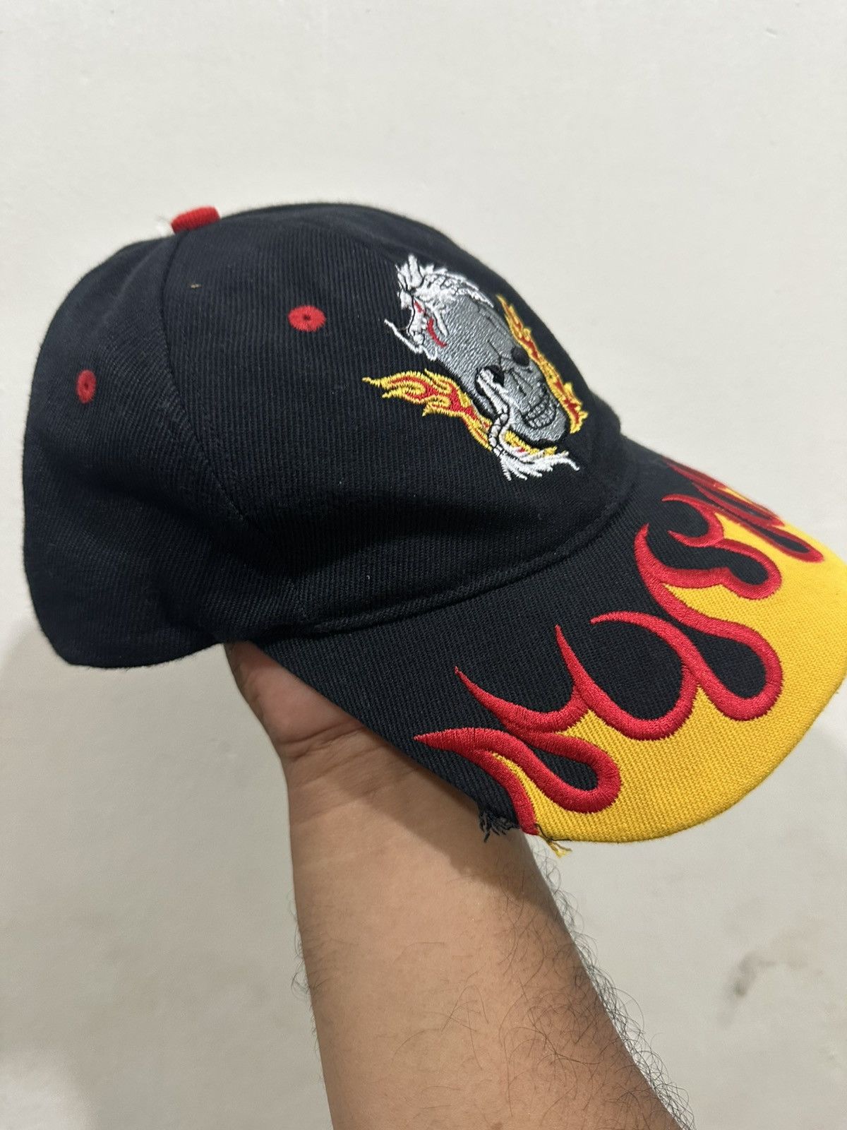 Other Y2K Flame Zombies Distress Baseball Hat Size ONE SIZE - 4 Thumbnail
