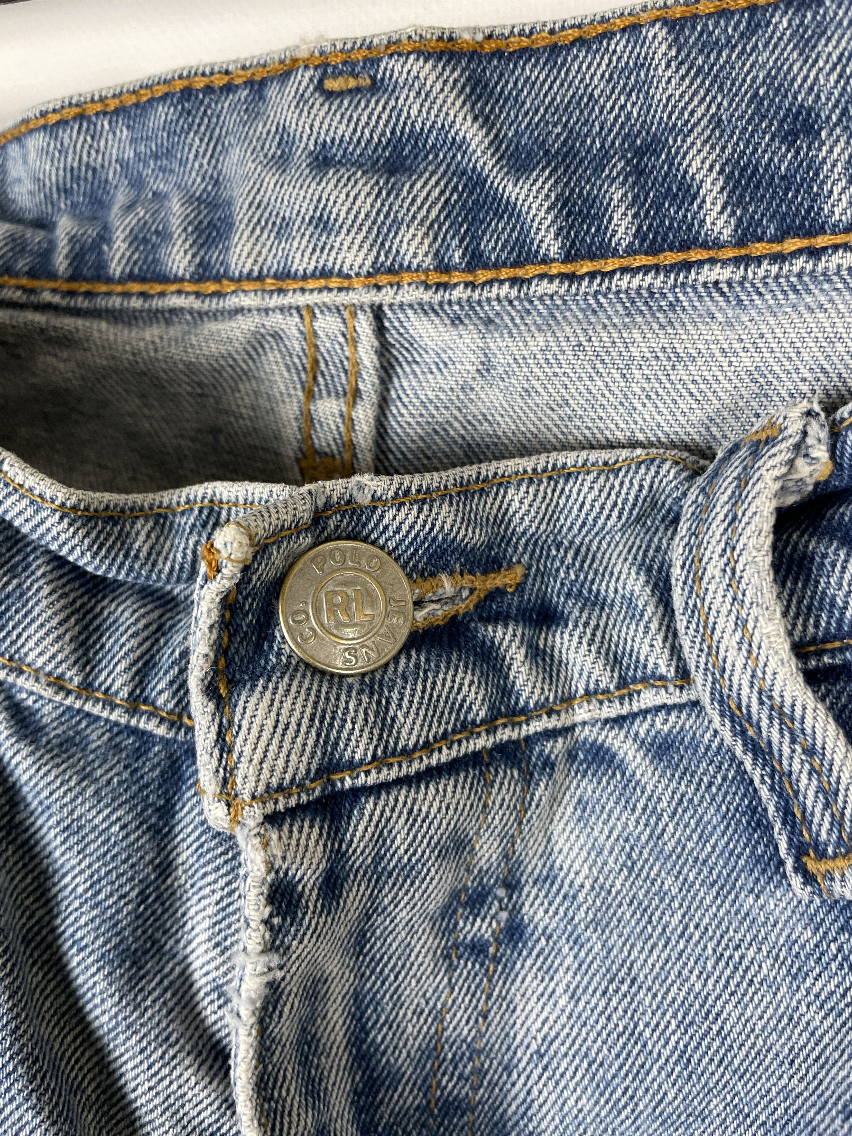Polo Ralph Lauren VINTAGE POLO JEANS CO BAGGY DENIM FADED BLUE Size US 32 / EU 48 - 9 Thumbnail