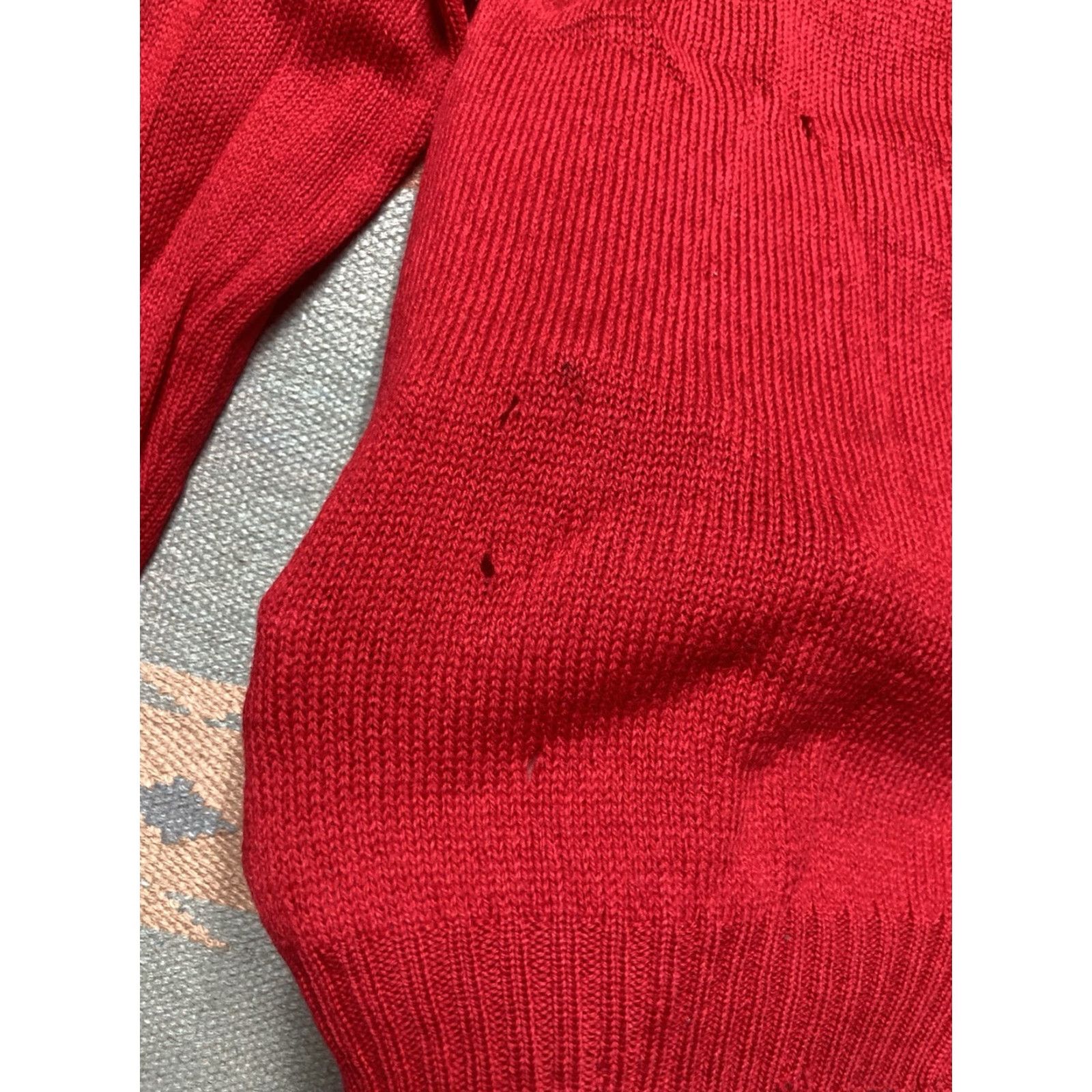 JCPenney VINTAGE 1950s JC penney Cardigan Wool Red Women’s Size 40 Cardigan Sweater Button Front Size S / US 4 / IT 40 - 3 Thumbnail