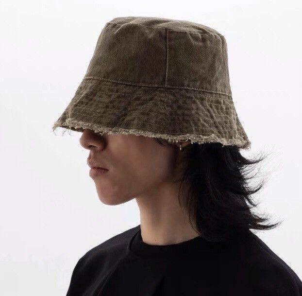 Vintage Cargo Grunge y2k Reversible Distressed Bucket Hat Size ONE SIZE - 4 Thumbnail