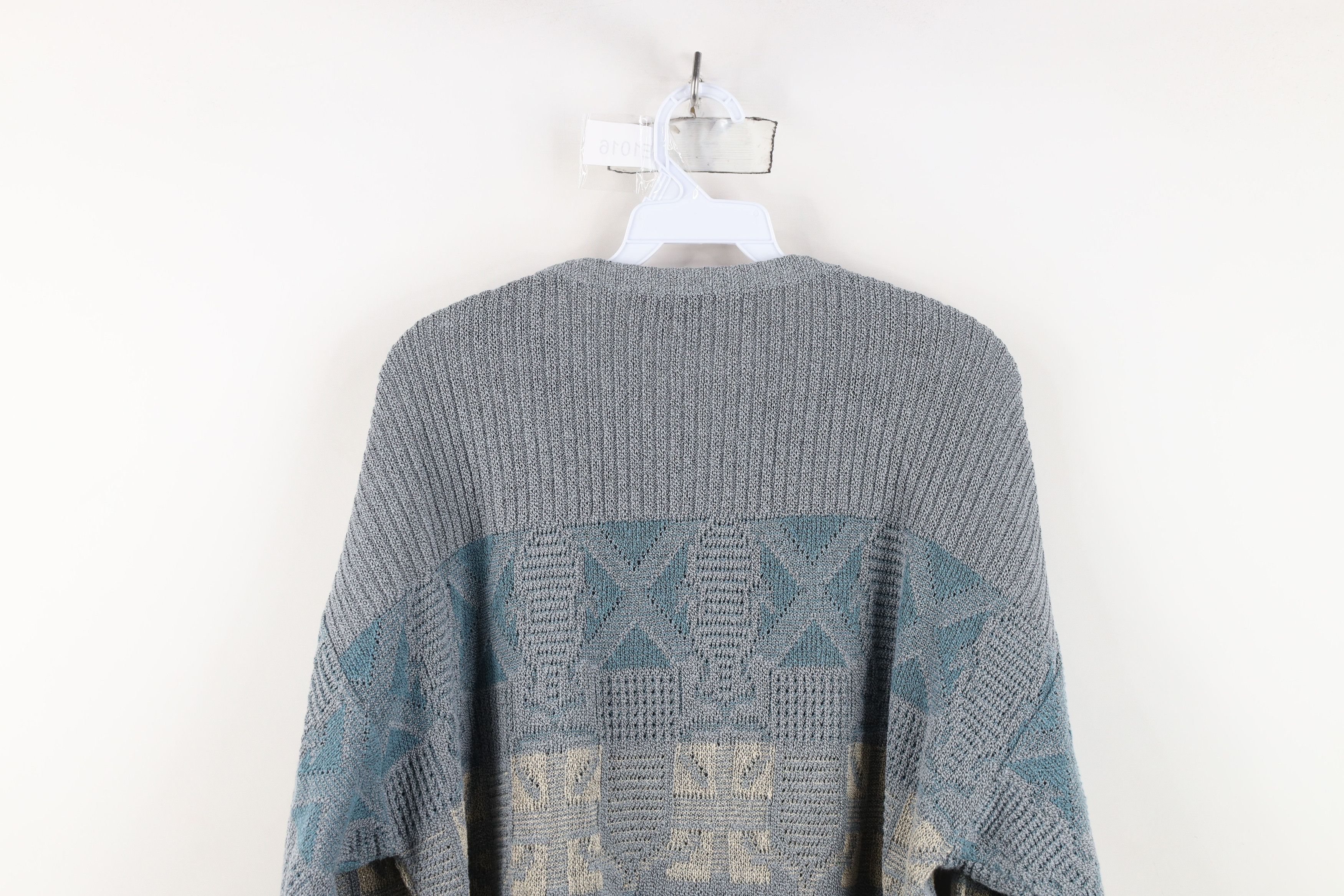Vintage Vintage 90s Streetwear Ribbed Knit Crewneck Sweater Size US L / EU 52-54 / 3 - 9 Thumbnail