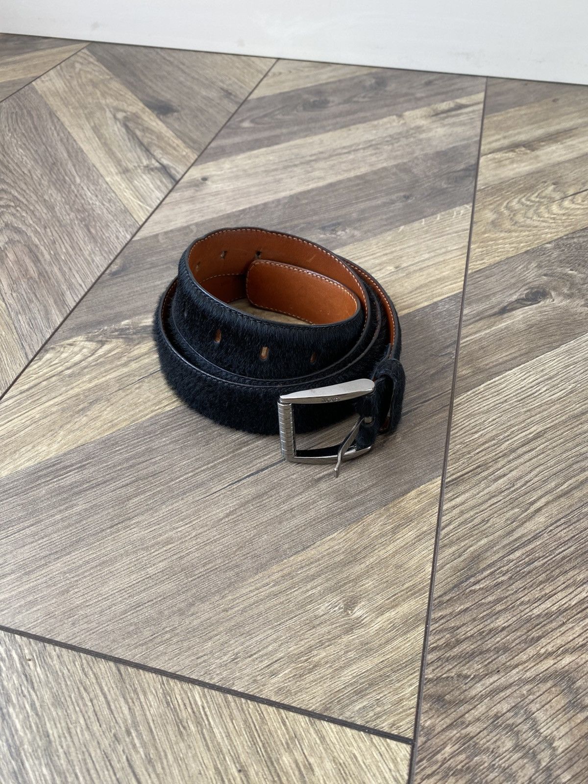 Tod's Vintage Tod’s Pony Hair Leather Belt Size ONE SIZE - 2 Thumbnail