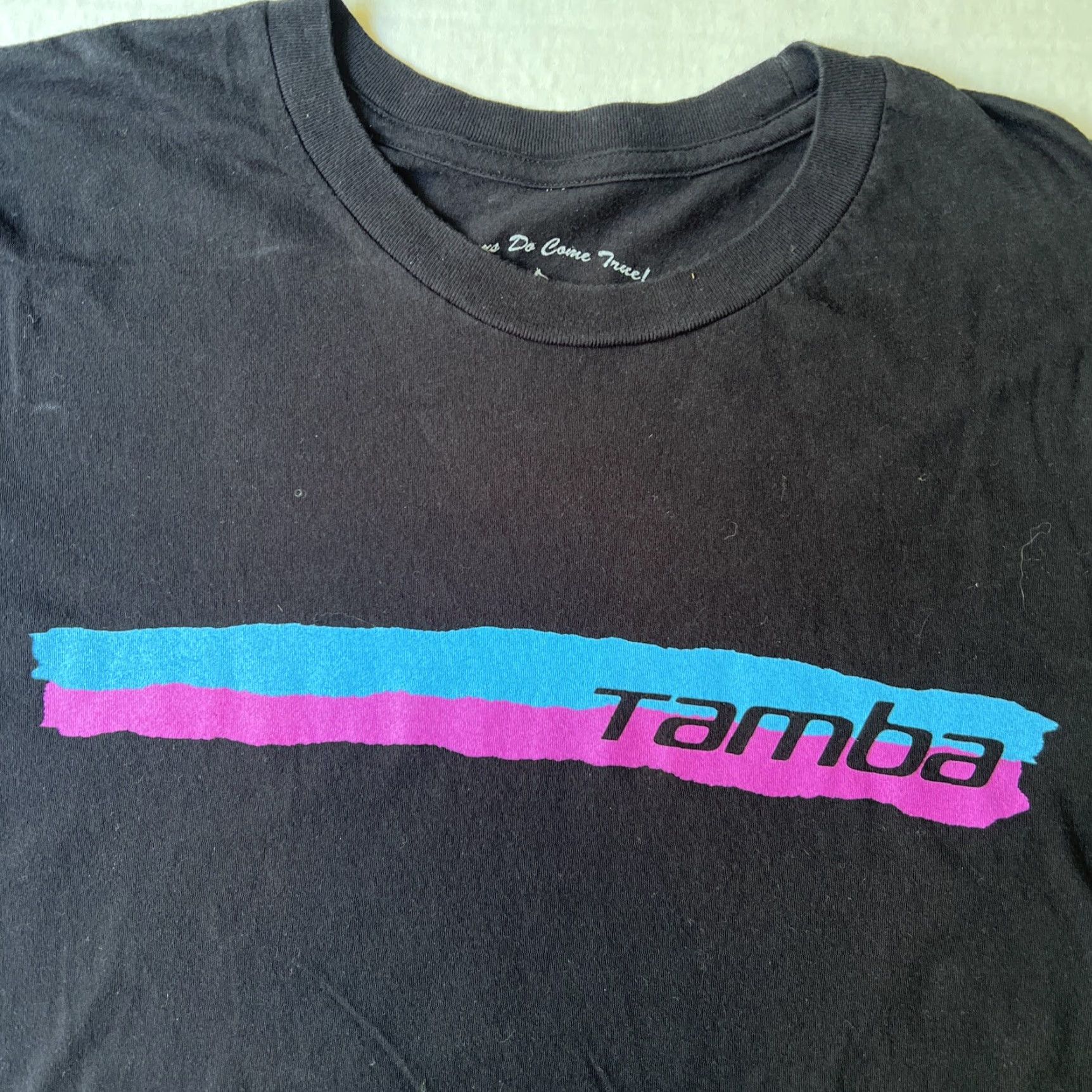 Vintage Tamba Surf Co. Shirt Striped Graphic Tee L Black Warrior Surfer Limited Edition Short Sleeve | Men Size US L / EU 52-54 / 3 - 2 Thumbnail
