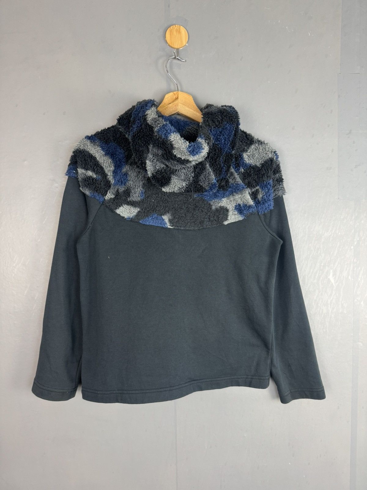 Nike × Vintage Nike Half Fleece Zipper Hoodie Size US S / EU 44-46 / 1 - 5 Thumbnail