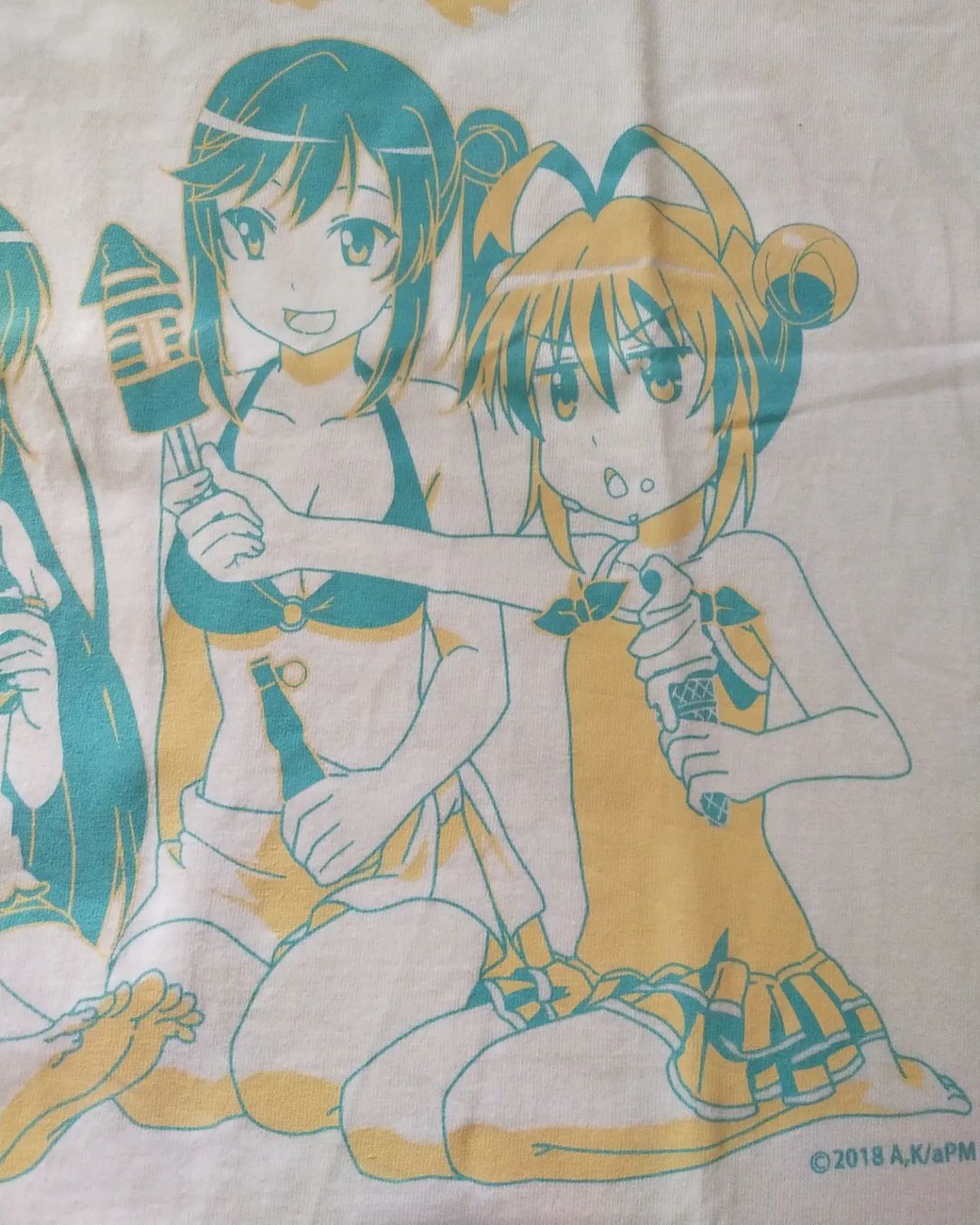 Anime × Japanese Brand Non Non Biyori Chara Full Graphic Anime Tees Size US M / EU 48-50 / 2 - 3 Thumbnail