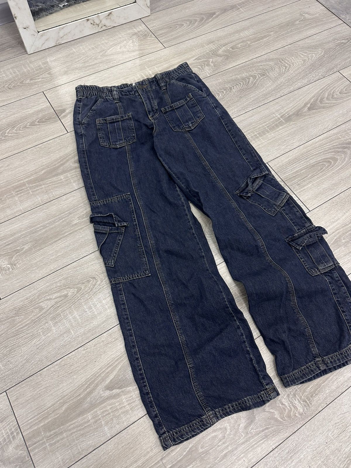 Japanese Brand BDG Y2K Multipocket Cargo Jeans Avantgarde Style Size US 32 / EU 48 - 6 Thumbnail