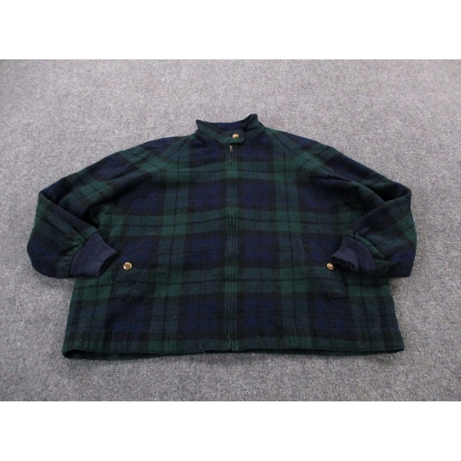 Pendleton Pendleton Jacket Men XL Wool Blackwatch Plaid USA Made Wool Lining Pockets Full Zip Vintage–Outdoor Windbreaker Mens Size US XL / EU 56 / 4 - 2 Thumbnail