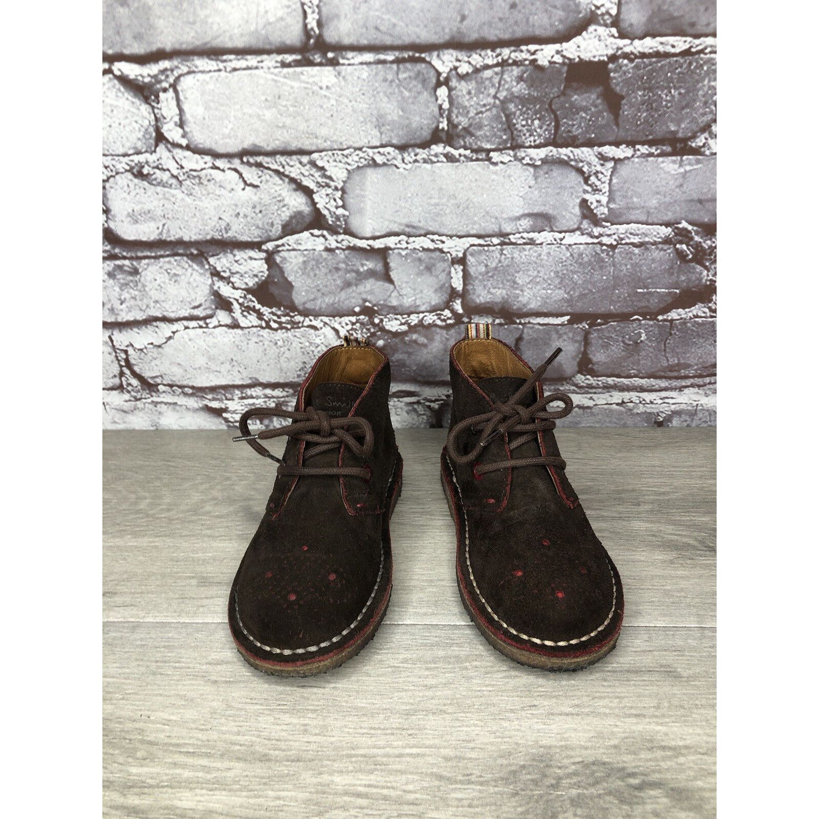 Paul Smith Paul Smith Junior Brown Suede Leather Chukka Lace Up Boots B Size US 10 / EU 43 - 10 Thumbnail