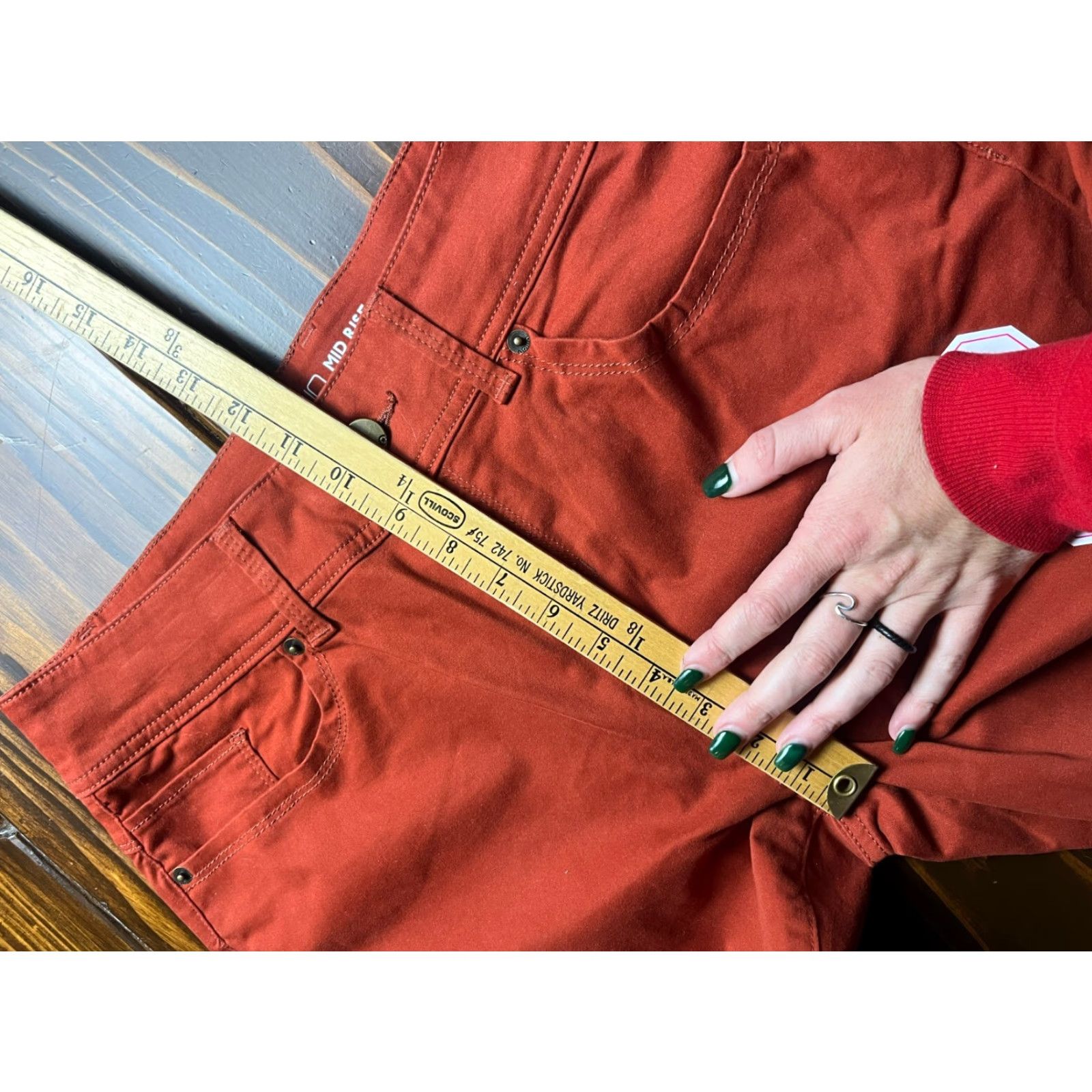 Vintage No Boundaries Pants Women's Size 17 Burnt Orange Mid Rise Skinny NWT Size 38" / US 16 / IT 52 - 7 Thumbnail