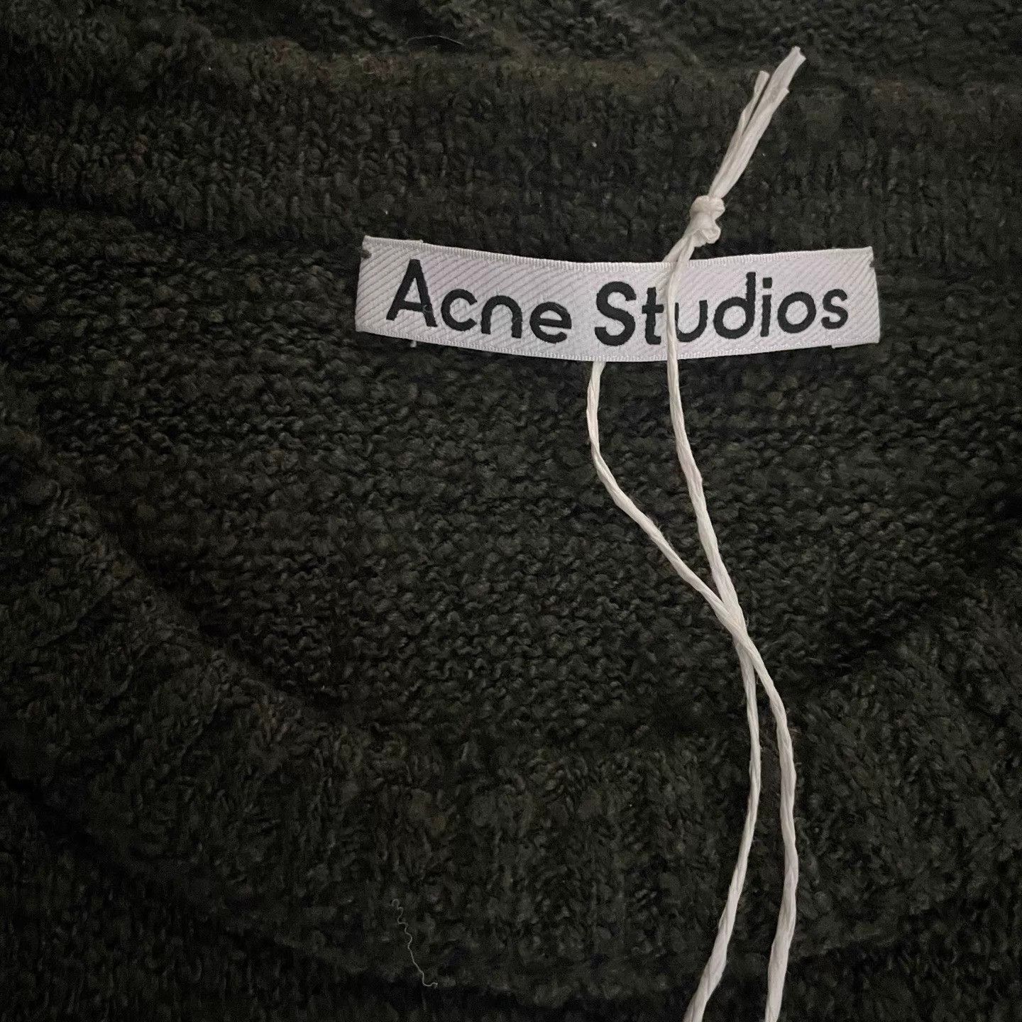 Acne Studios Acne 25SS Distressed Oversized Drop Shoulder Sweater Green M Size US M / EU 48-50 / 2 - 4 Thumbnail
