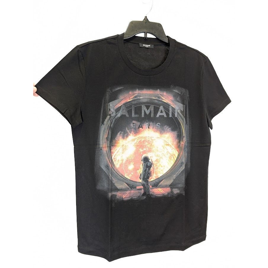 Balmain o1rshd1 Q:3 / T-Shirt in Black Size US M / EU 48-50 / 2 - 6 Thumbnail